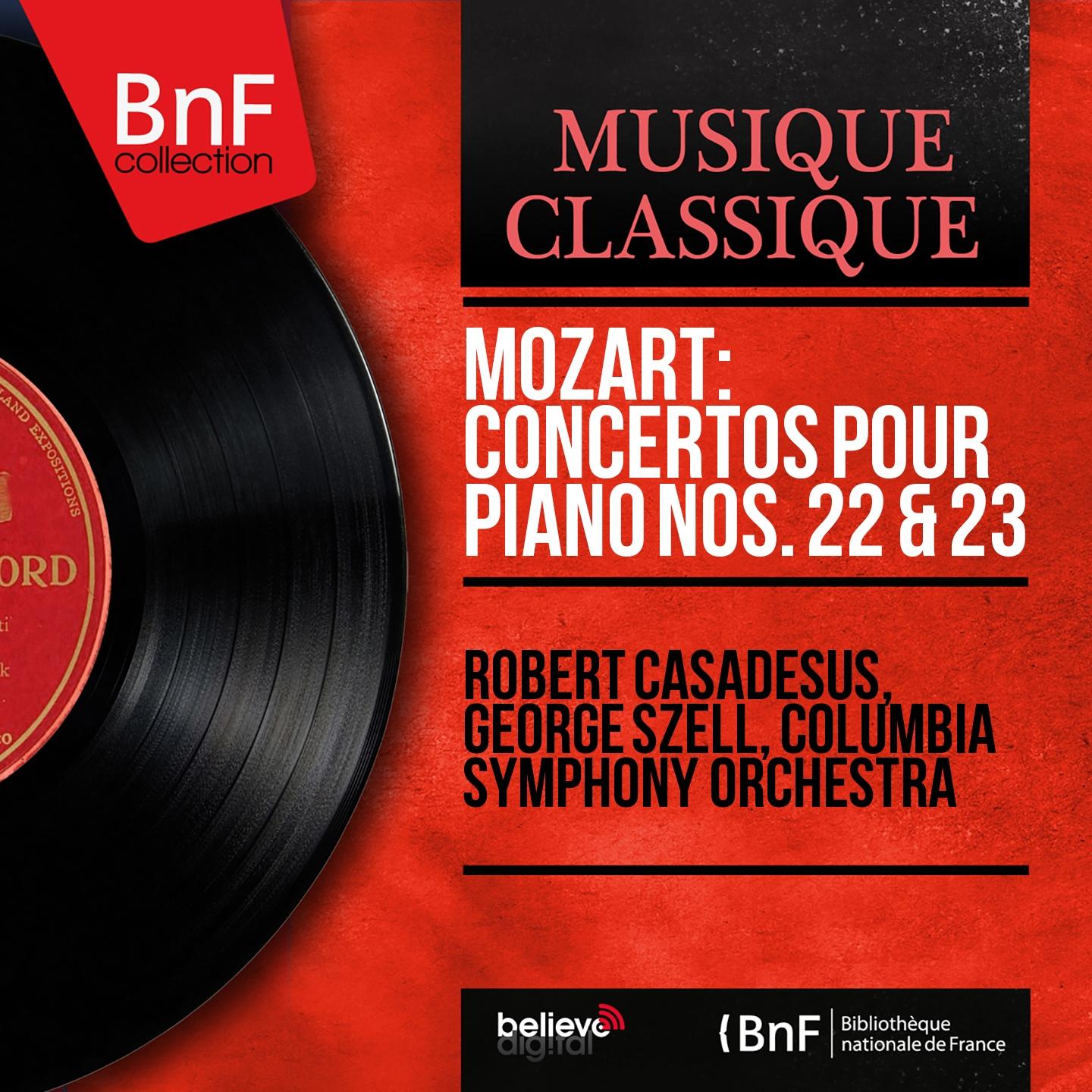 Постер альбома Mozart: Concertos pour piano Nos. 22 & 23 (Mono Version)