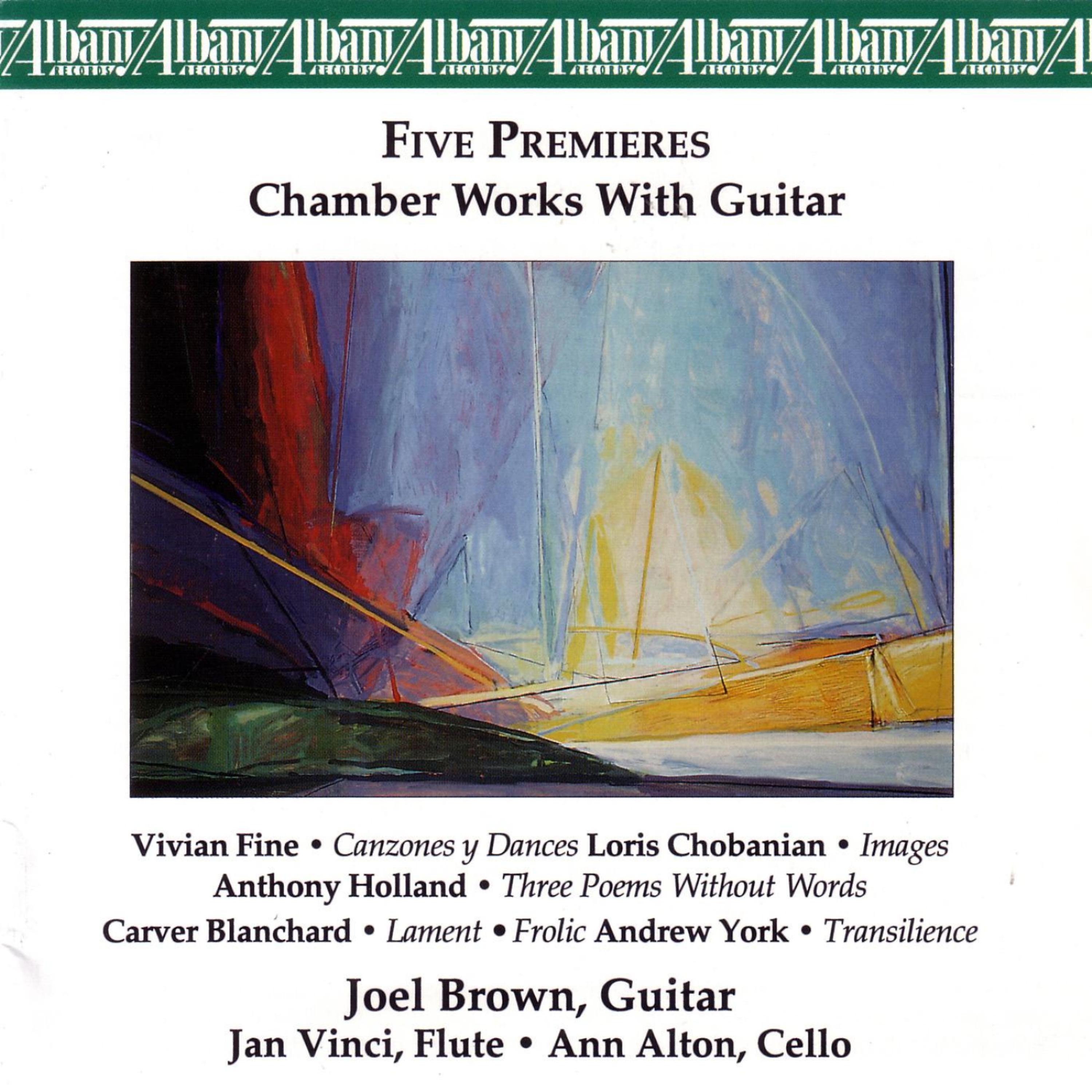 Постер альбома Five Premieres • Chamber Works with Guitar