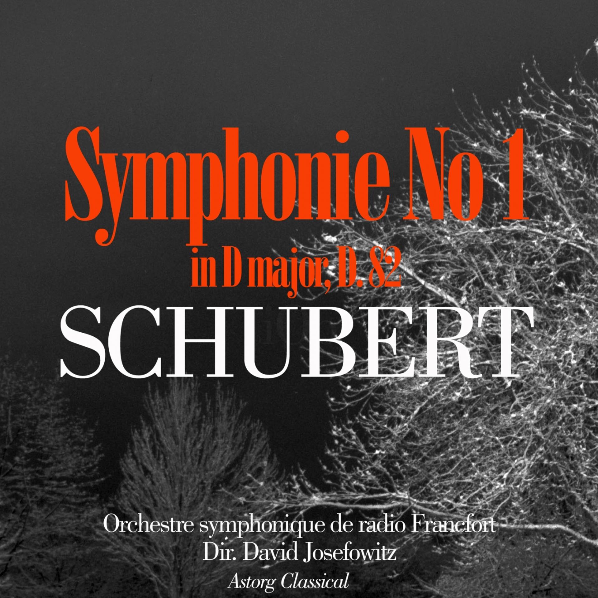 Постер альбома Schubert : Symphony No. 1 in D major, D. 82