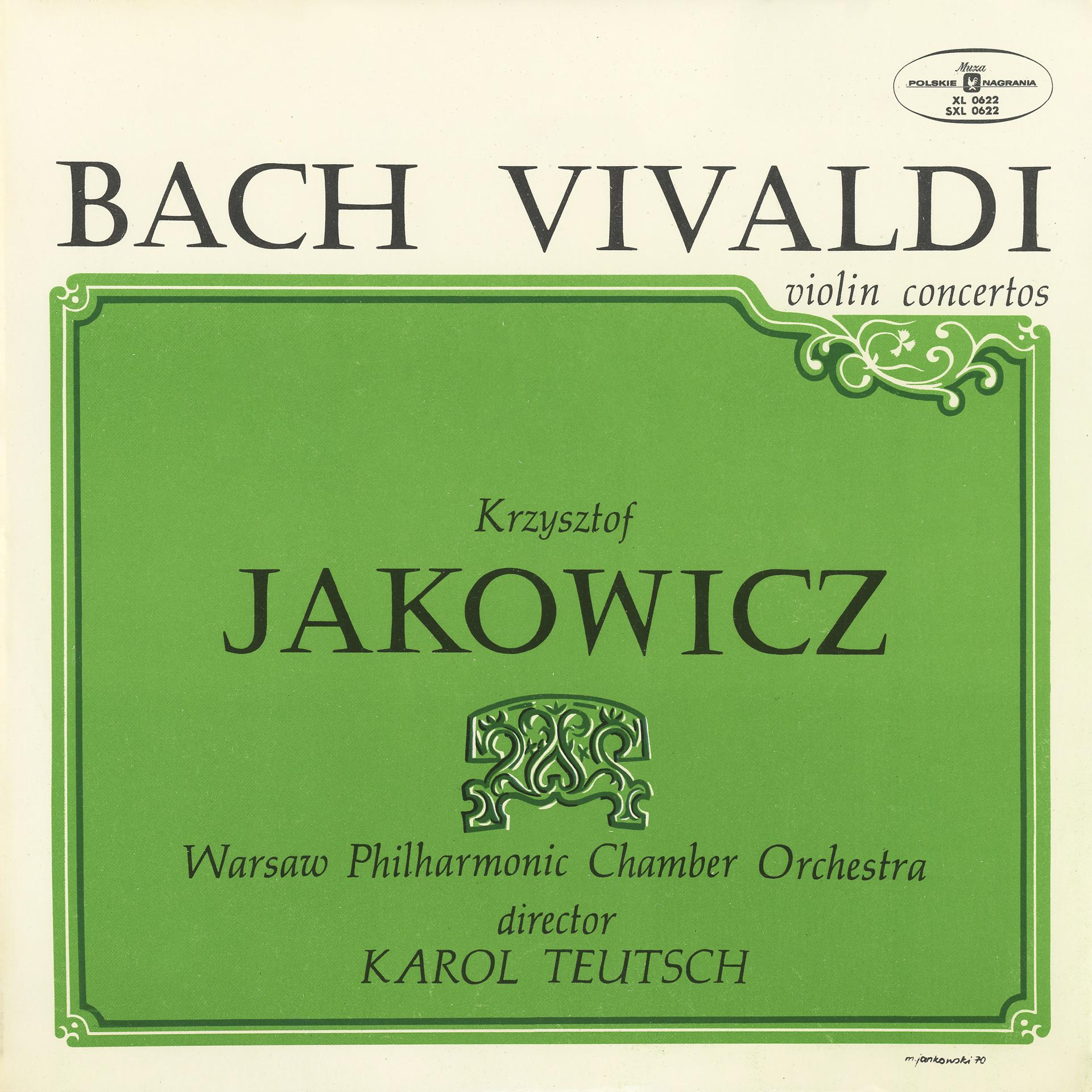 Постер альбома Bach, Vivaldi Violin Concertos
