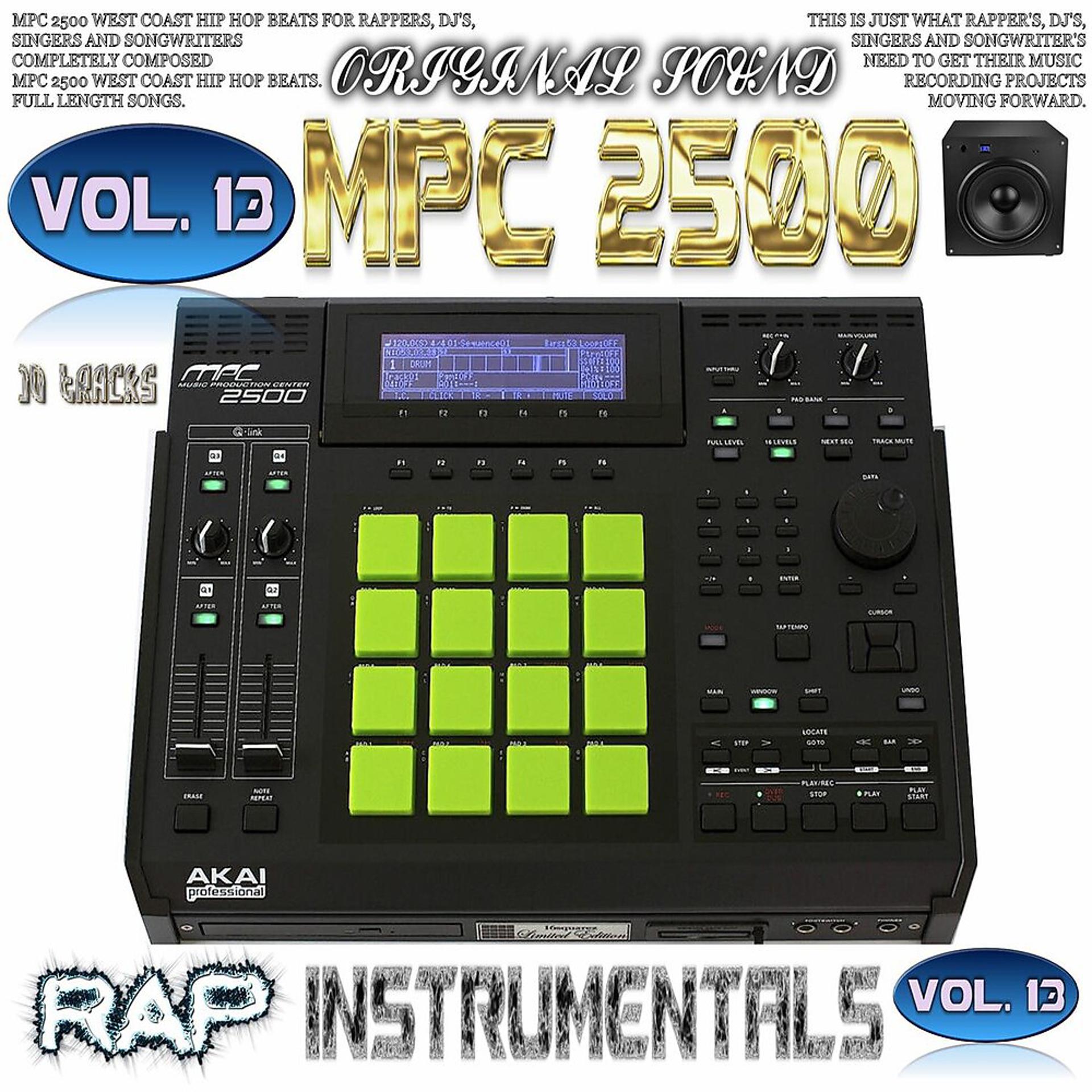 Постер альбома Mpc 2500 Rap Instrumentals, Vol. 13