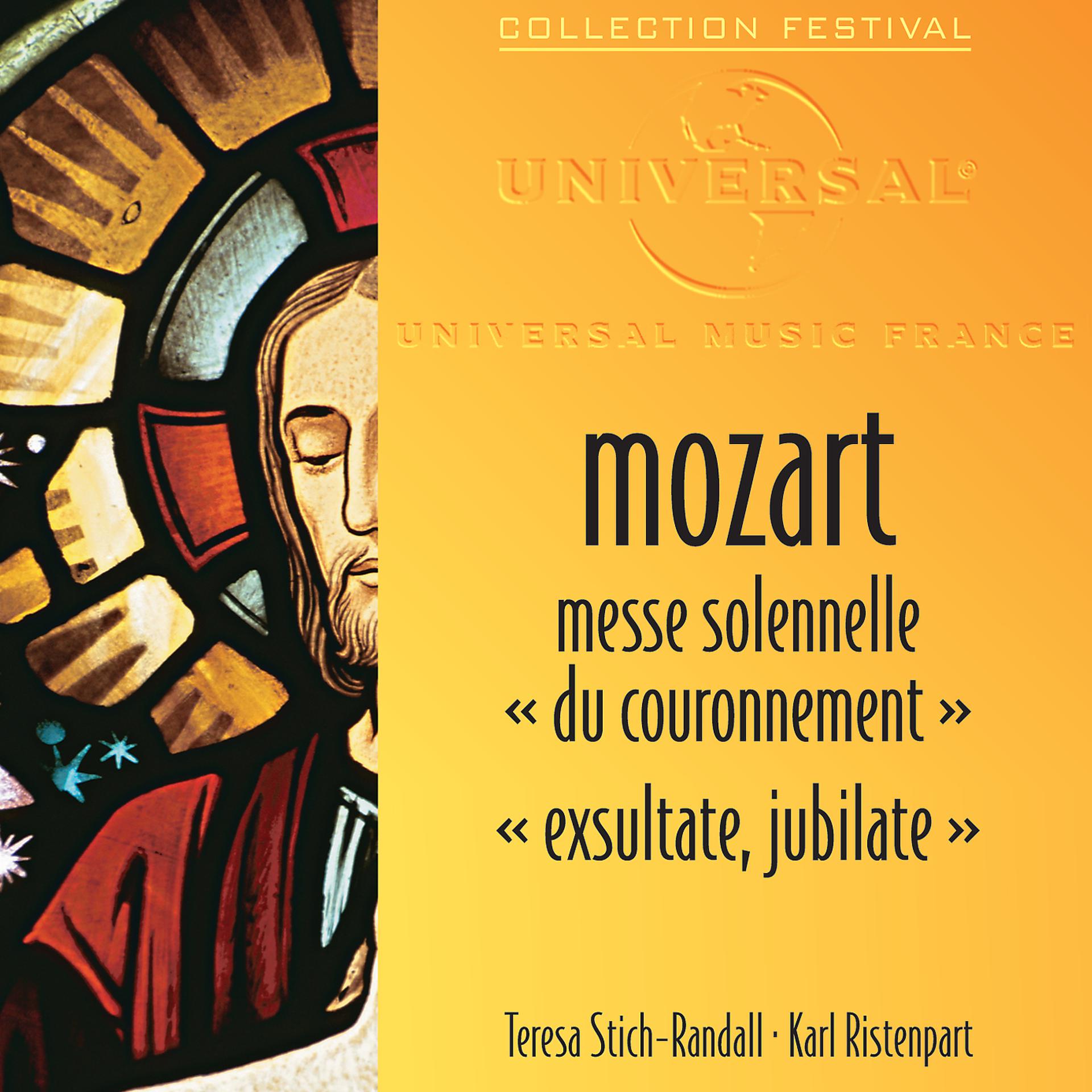 Постер альбома Messe solennelle "Du couronnement", Exsultate jubilate & Vêpres solennelles d'un confesseur