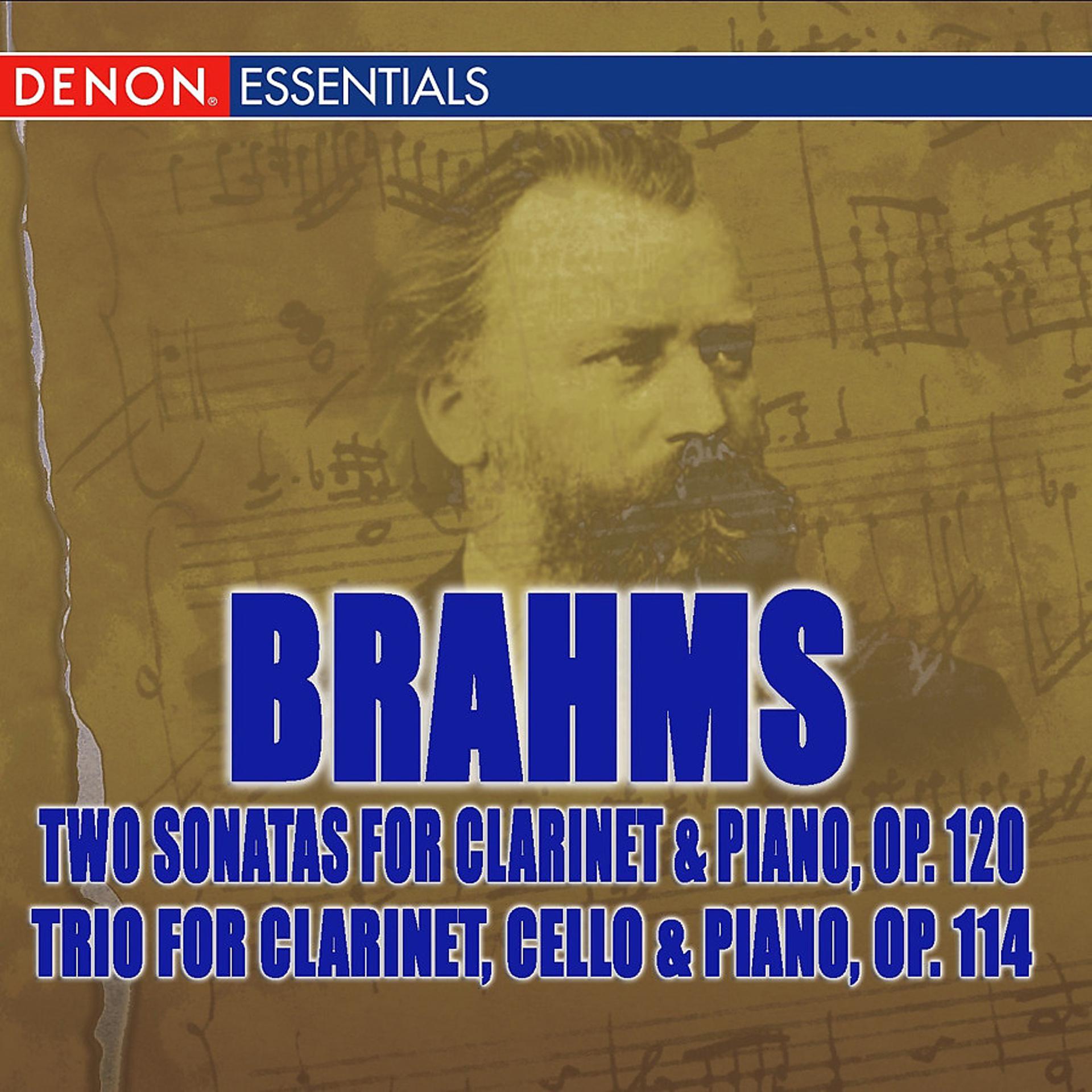 Постер альбома Brahms: Two Sonatas for Clarinet and Piano, Op. 120 and Trio for Clarinet, Cello, and Piano, Op. 114