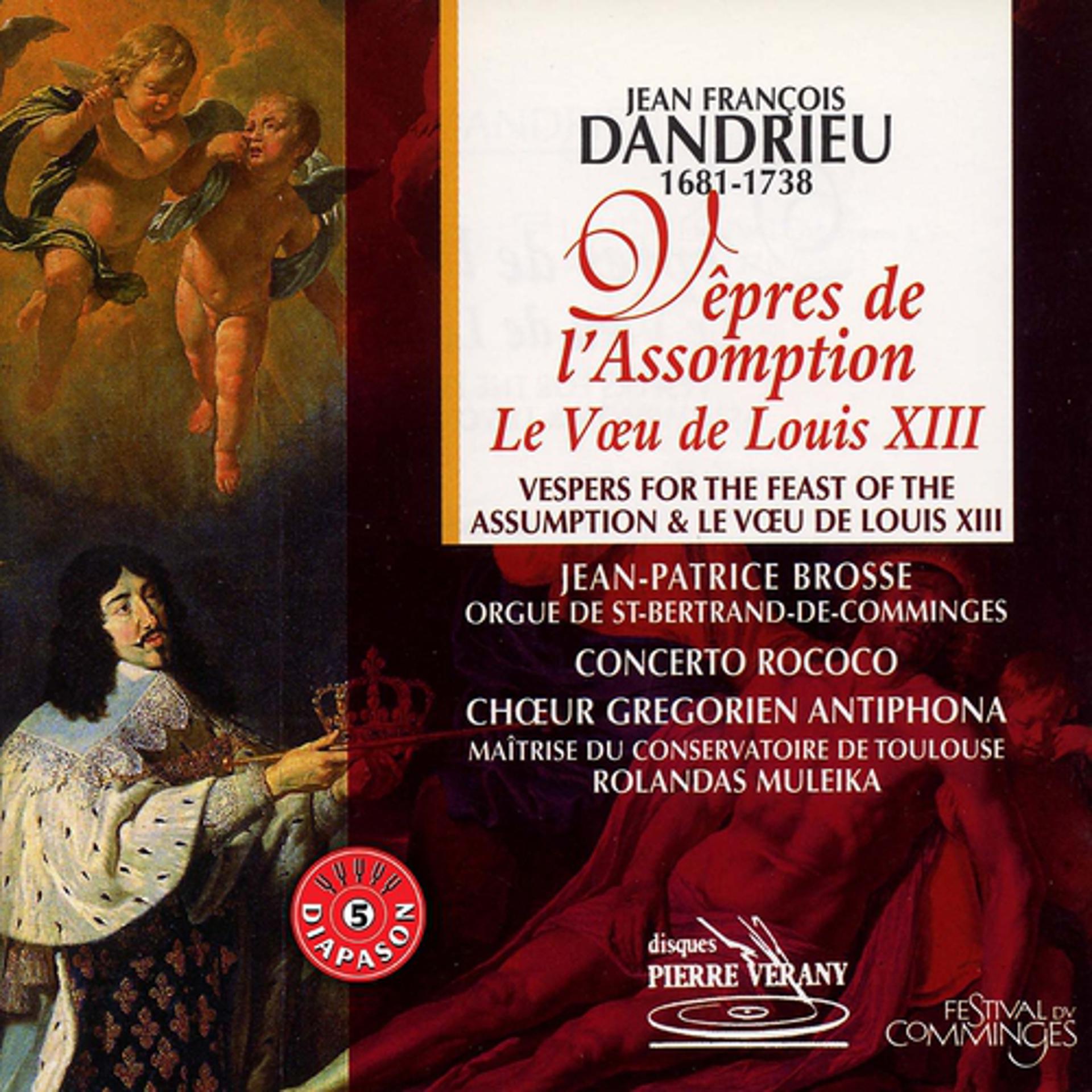 Постер альбома Dandrieu : Vêpres de l'Assomption  - Le Voeu de Louis XIII