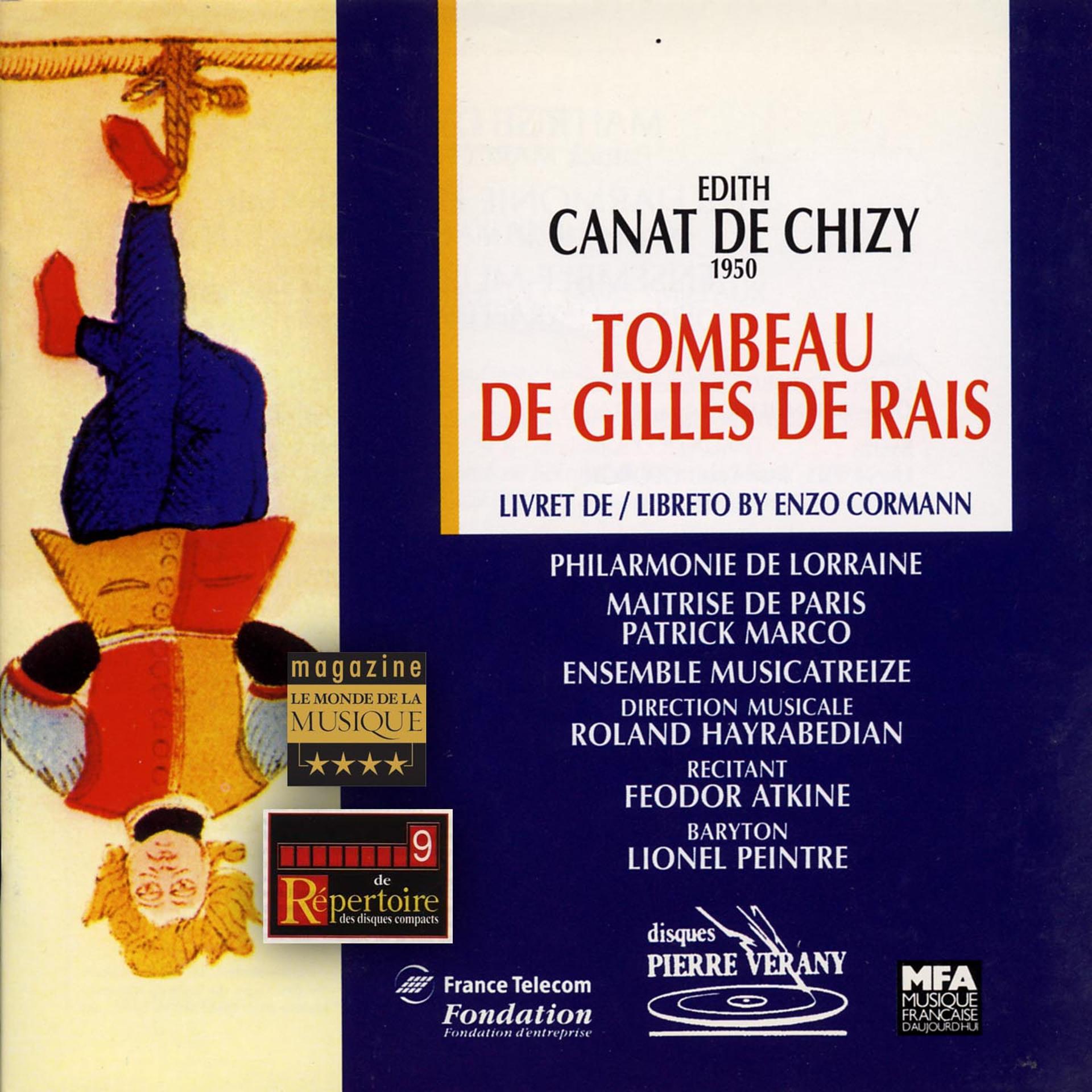 Постер альбома Canat de Chizy : Le tombeau de Gilles de Rais