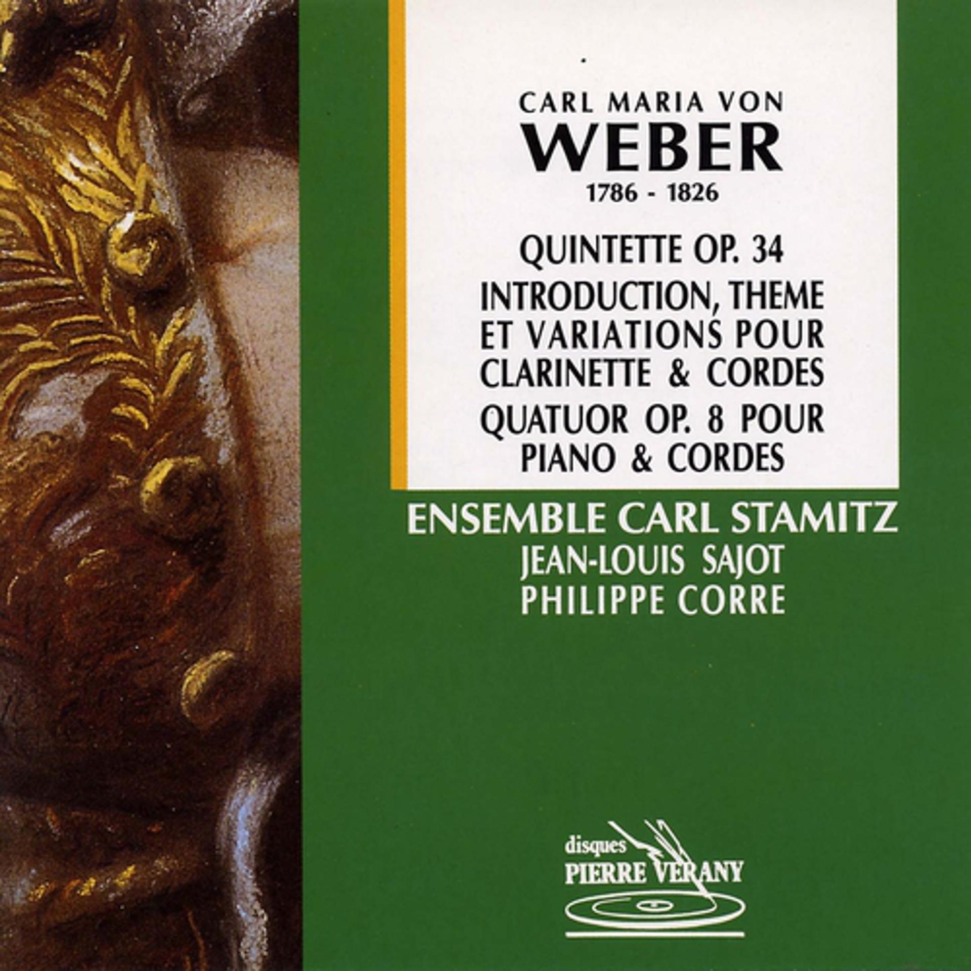 Постер альбома Weber : Quintette & quatuor