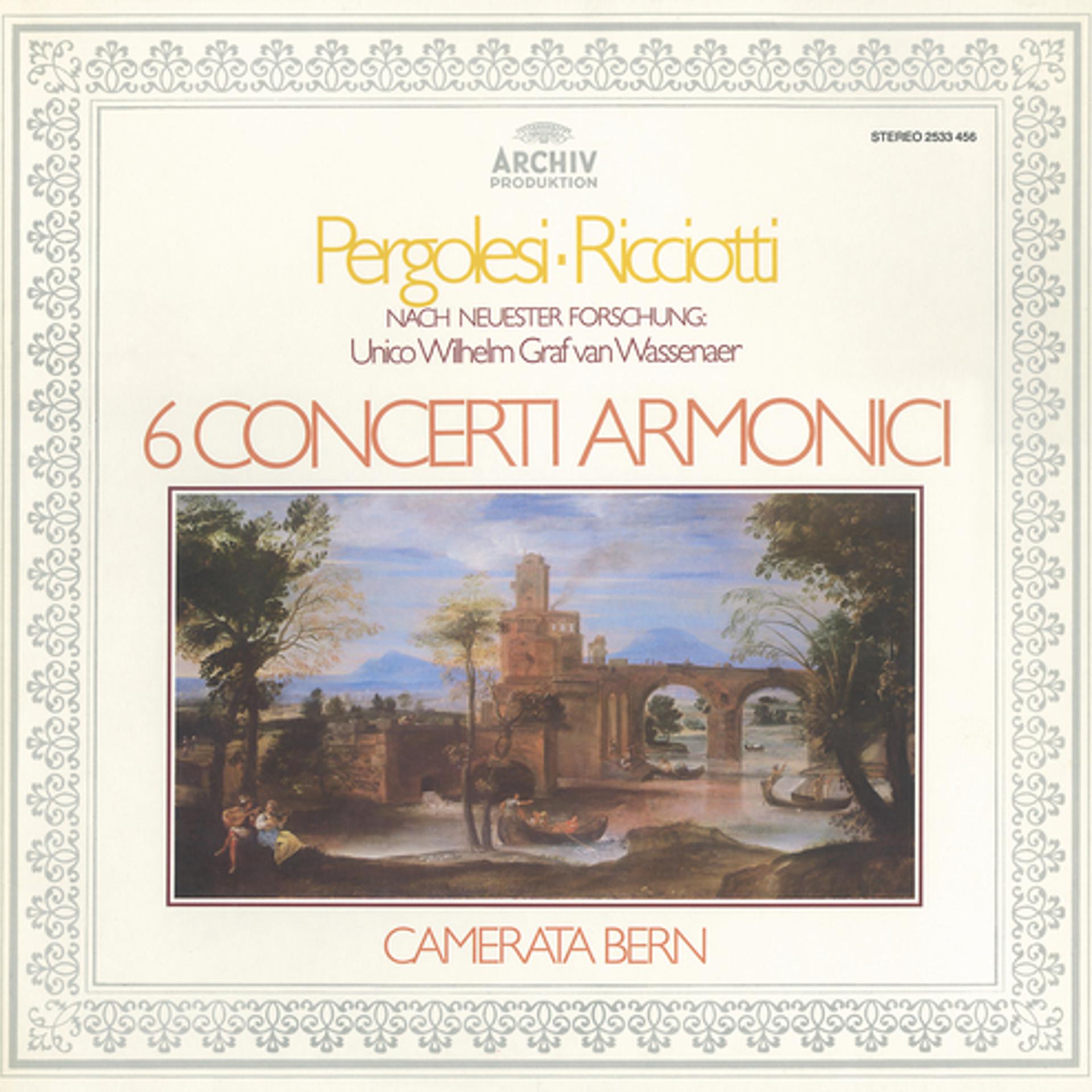 Постер альбома Wassenaer: 6 Concerti Armonici (attrib. Pergolesi)
