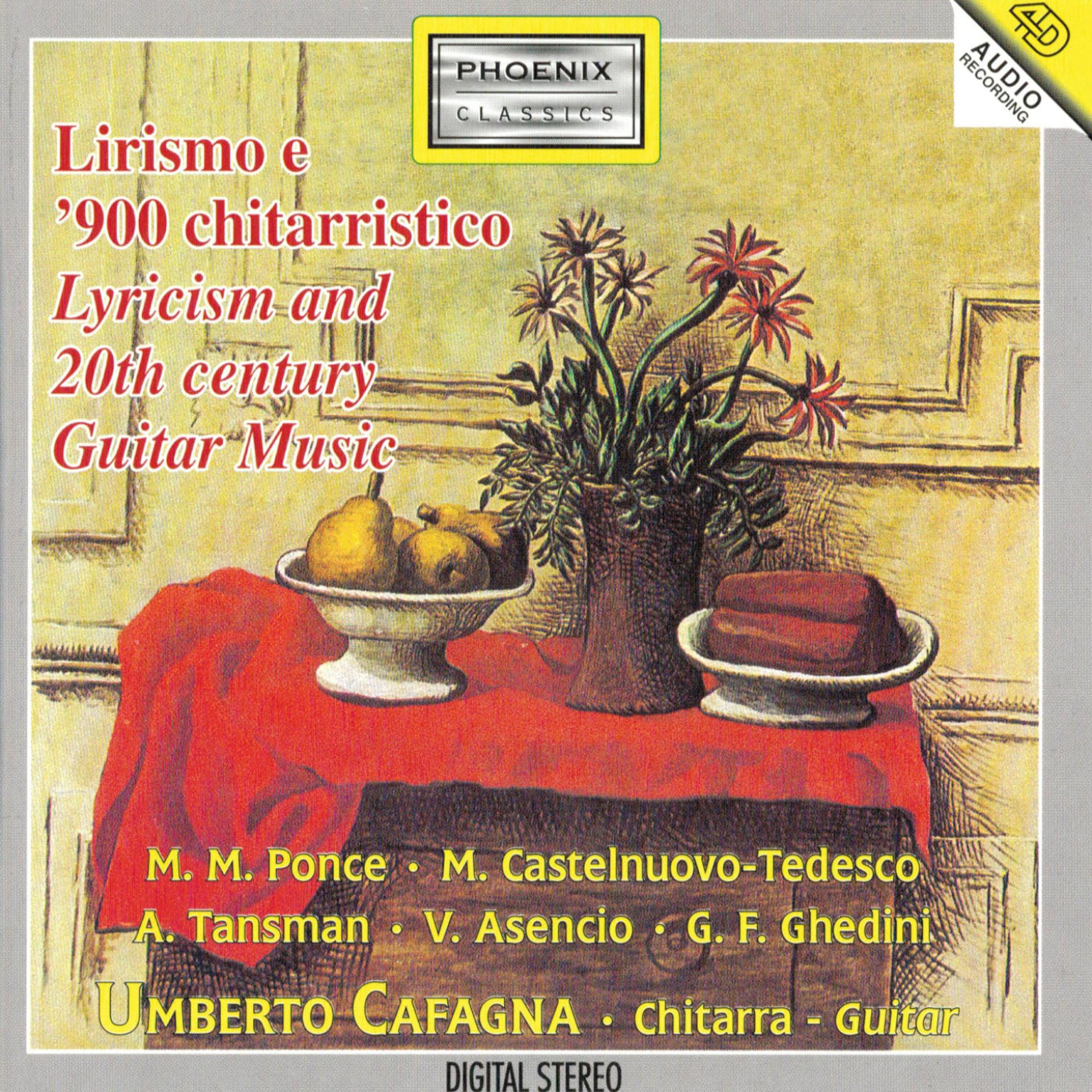 Постер альбома Lirismo e '900 chitarristico