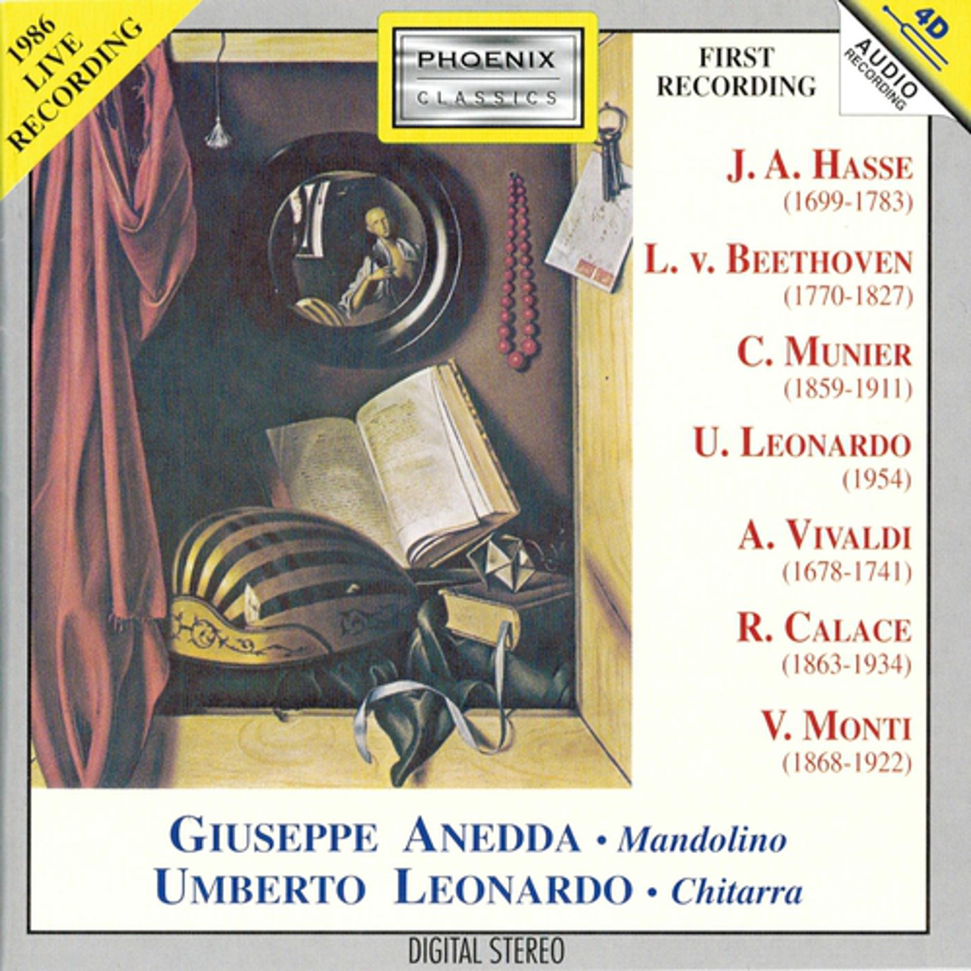 Постер альбома Johann Hasse, Ludwig van Beethoven, Carlo Munier, Umberto Leonardo, Antonio Vivaldi, Raffaele Calace, Vittorio Monti