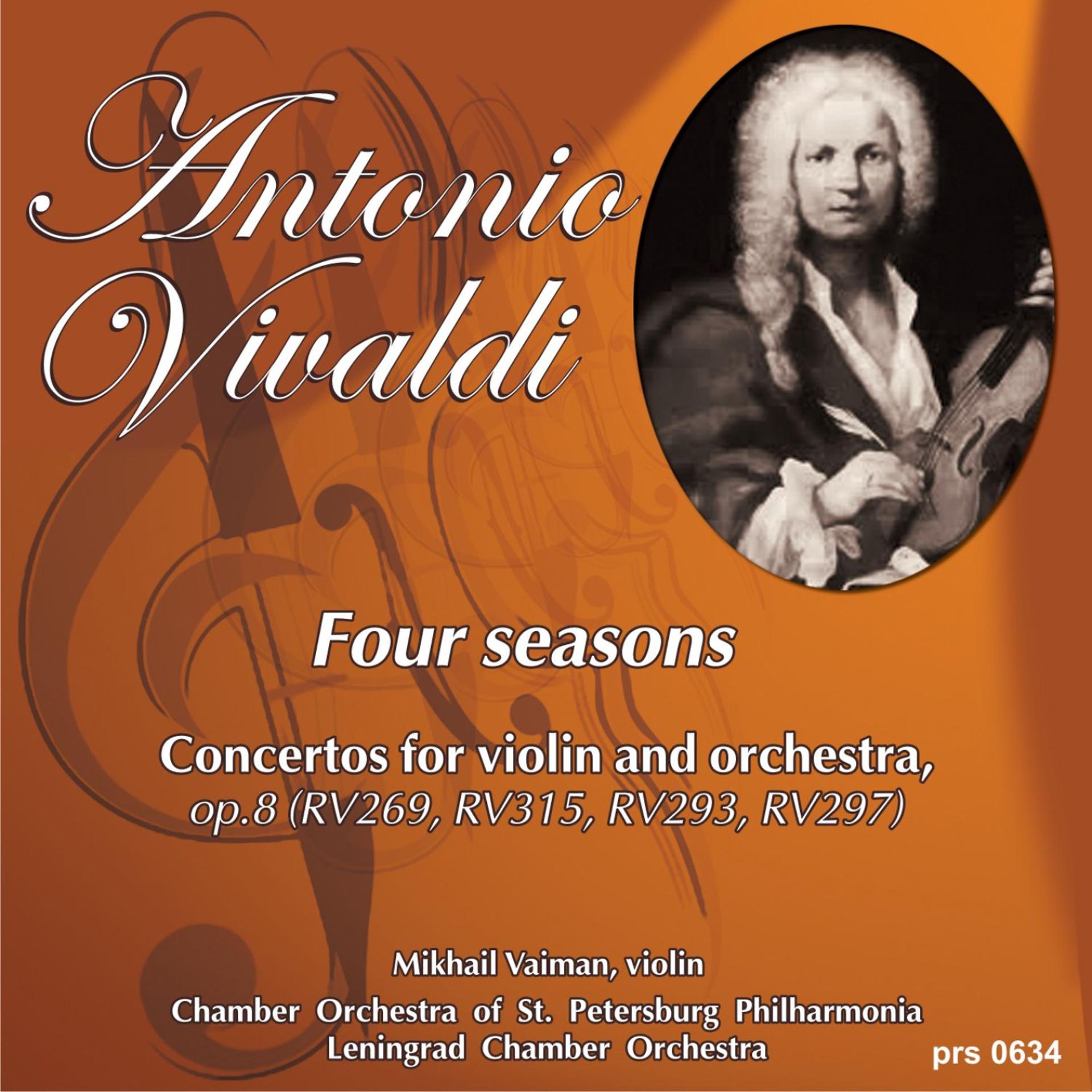Постер альбома Antonio Vivaldi. Four Seasons. Concertos for Violin and Orchestra, Op.8: Concerto No.2 in G Minor, "Summer"