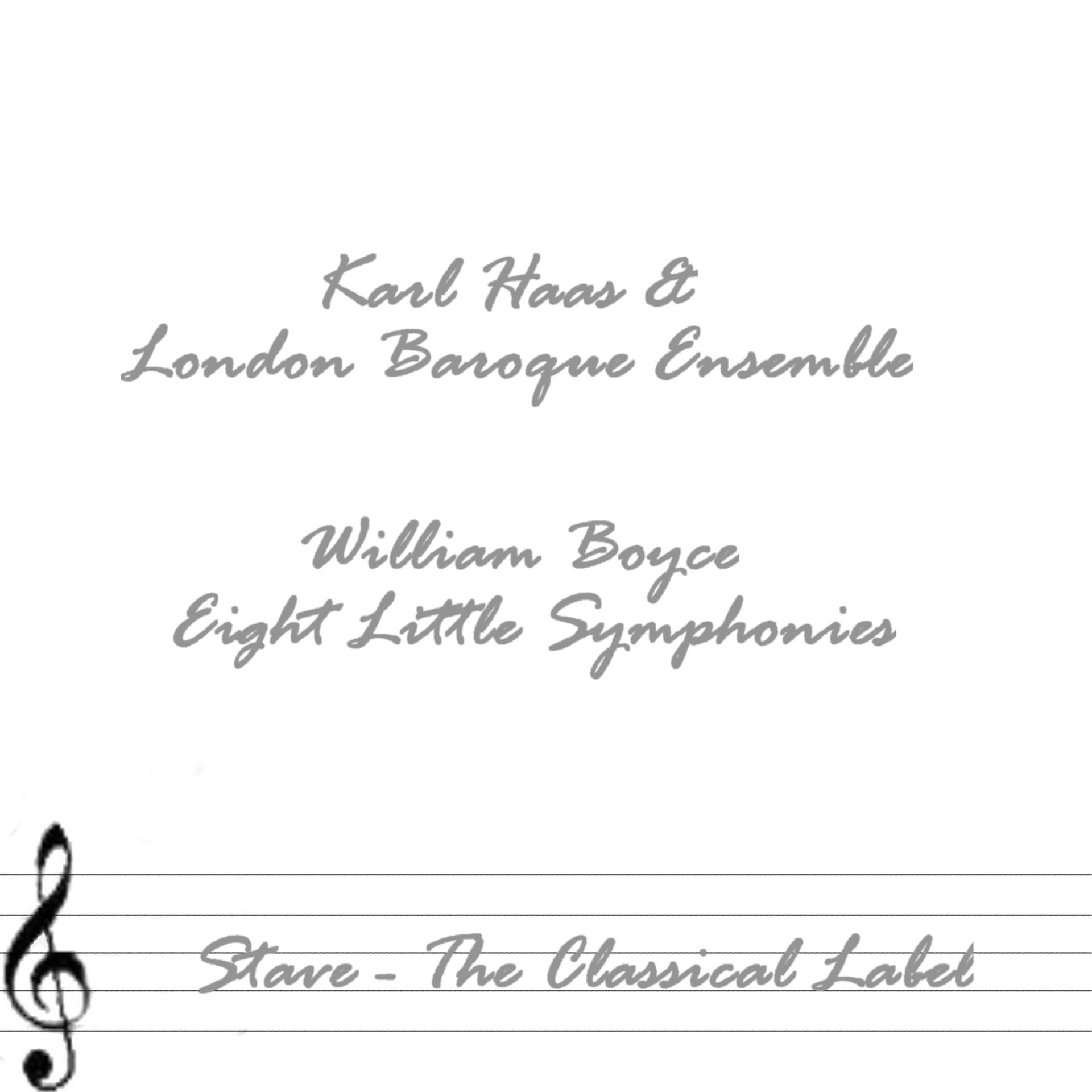 Постер альбома William Boyce - Eight Little Symphonies