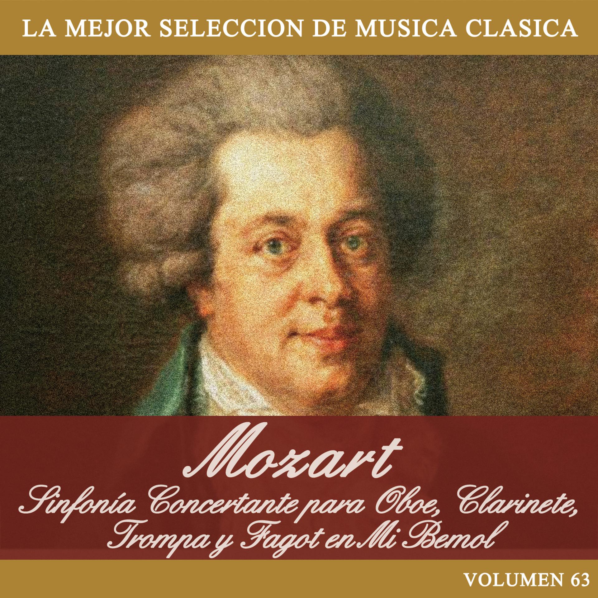 Постер альбома Mozart: Sinfonía Concertante para Oboe, Clarinete, Trompa y Fagot en Mi Bemol