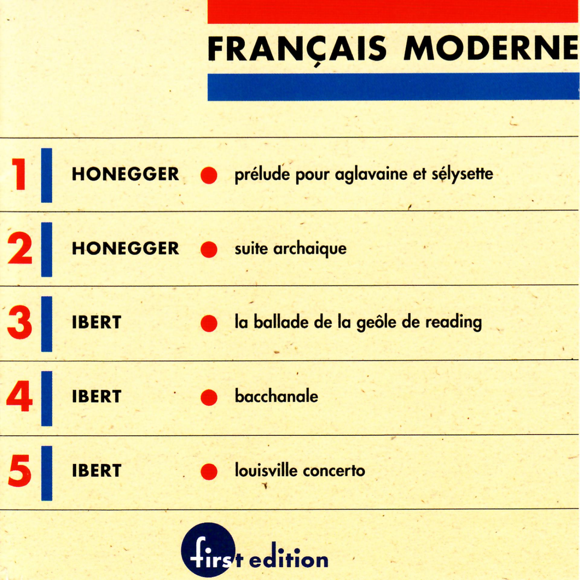 Постер альбома Français modern vol. 1:Honegger and Ibert