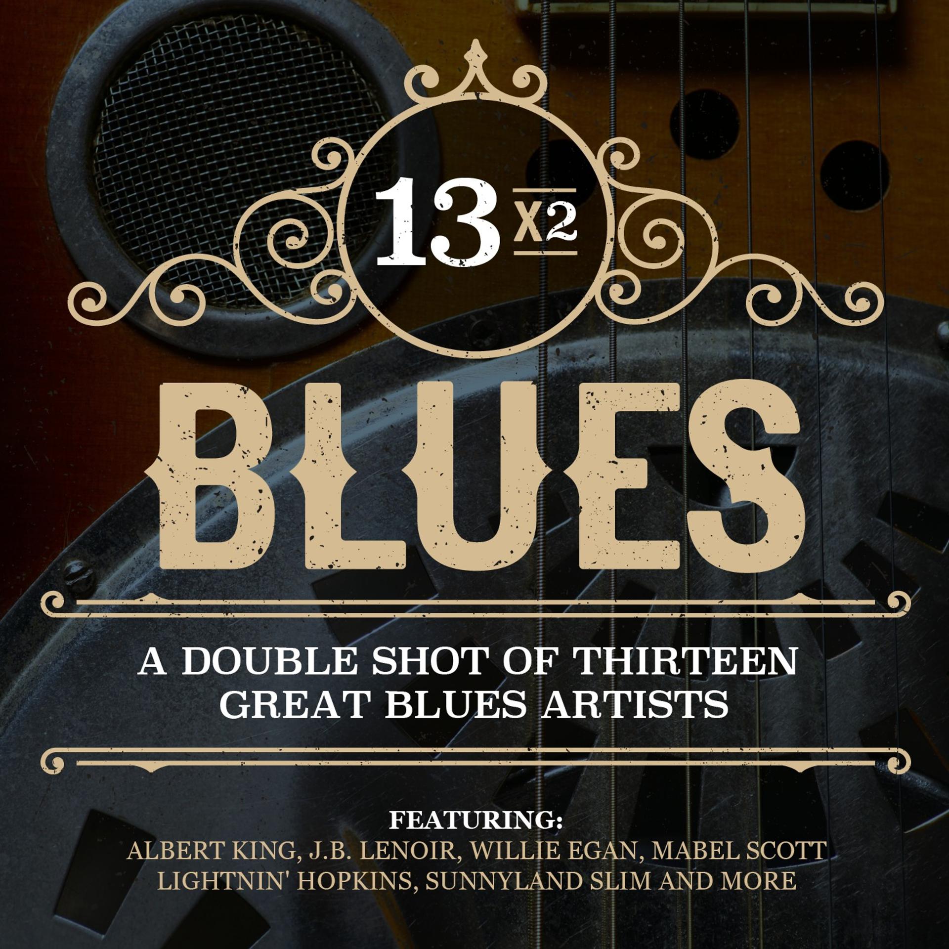 Постер альбома 13x2 Blues - A Double Shot of Thirteen Great Blues Artists