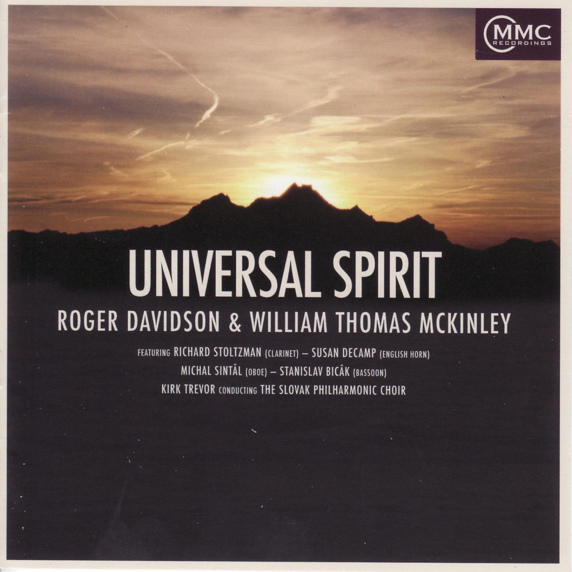 Постер альбома Roger Davidson & William Thomas McKinley: Universal Spirit