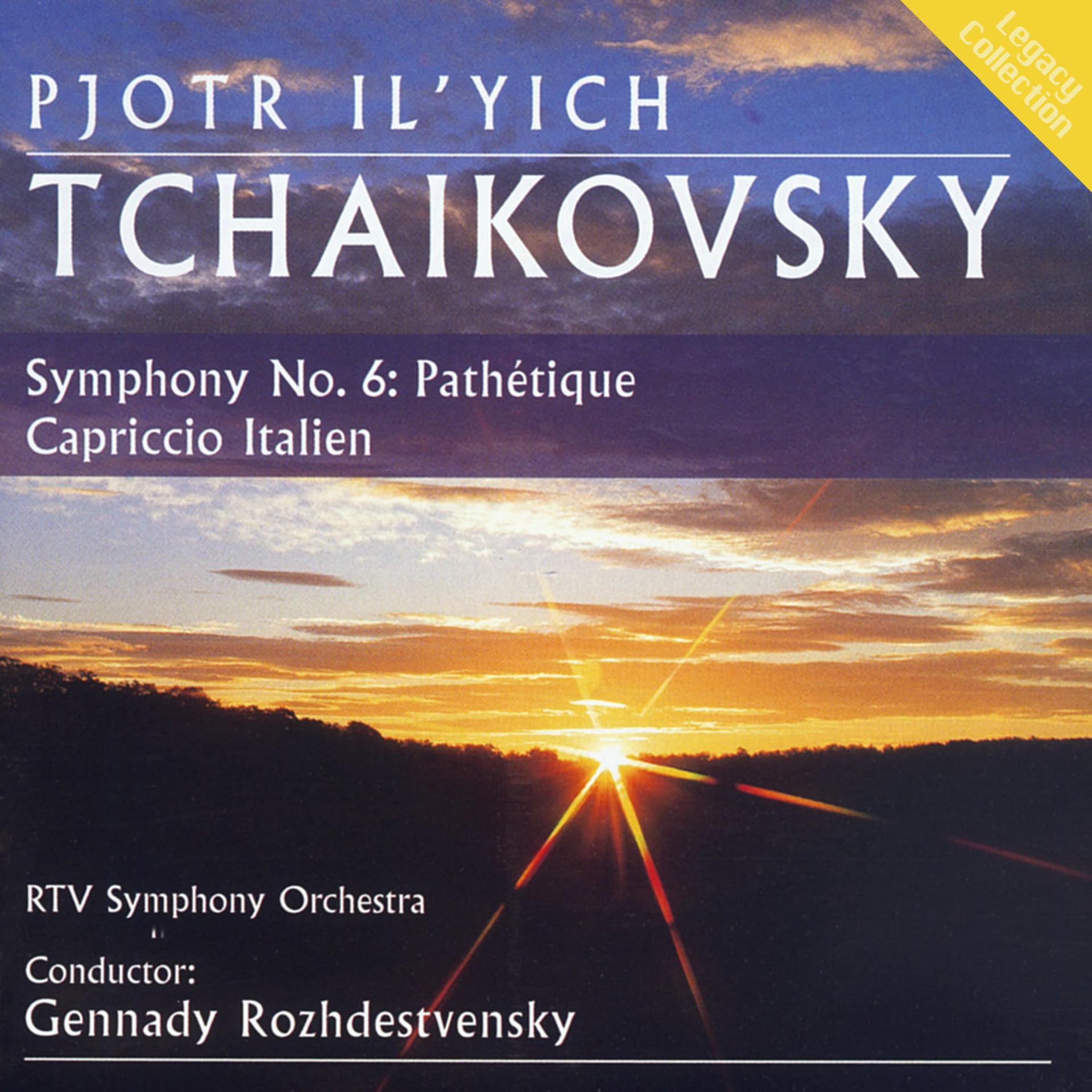 Постер альбома Tchaikovsky: Symphony No. 6 in B Minor "Pathetique" - Capriccio Italien