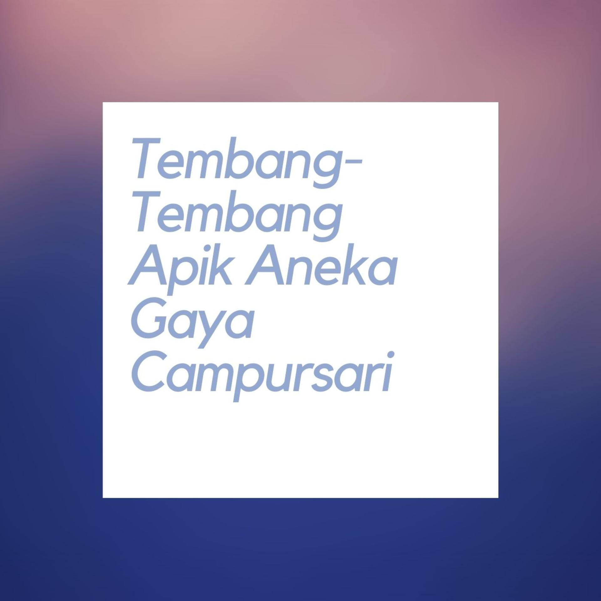 Постер альбома Tembang-Tembang Apik Aneka Gaya Campursari