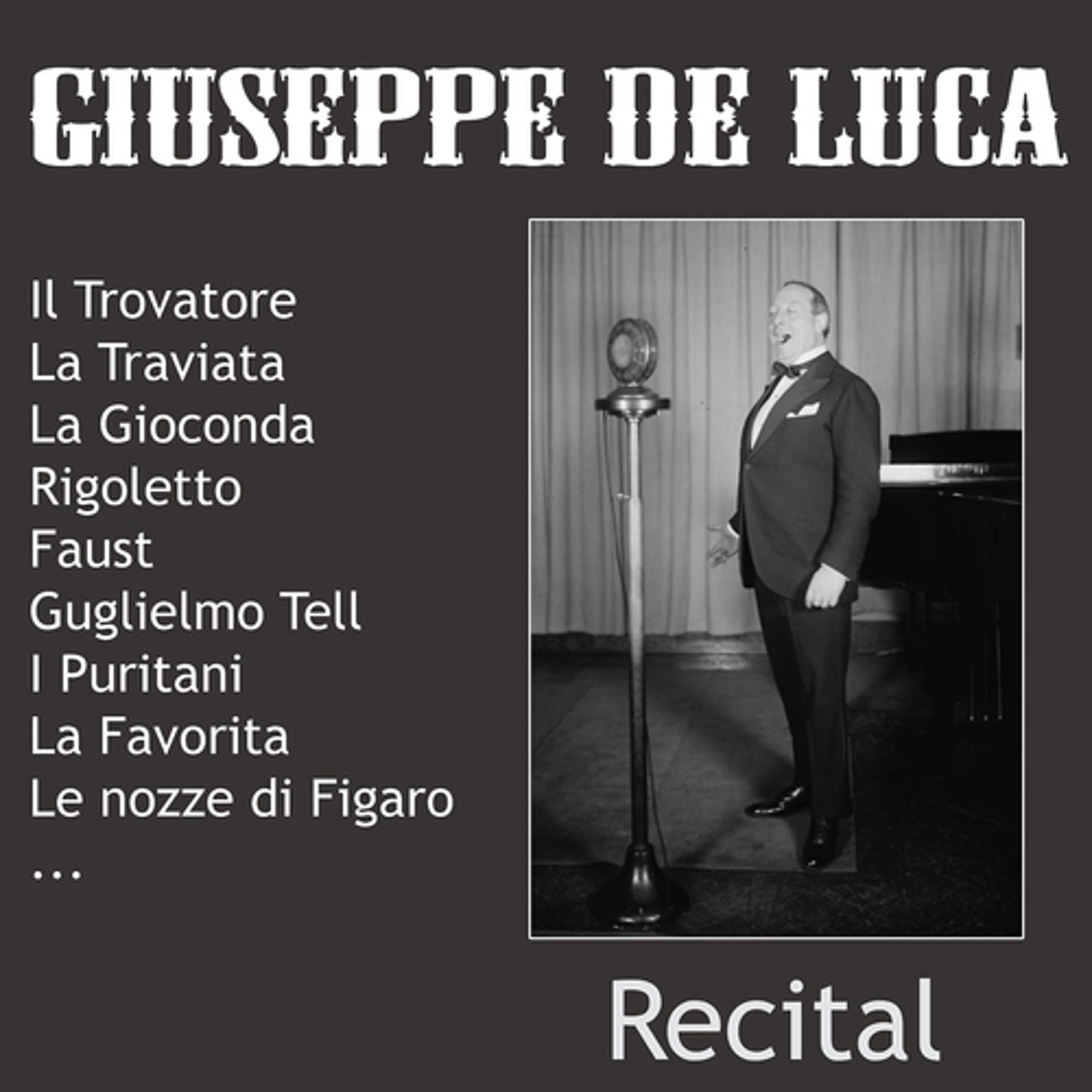 Постер альбома Giuseppe De Luca - Recital