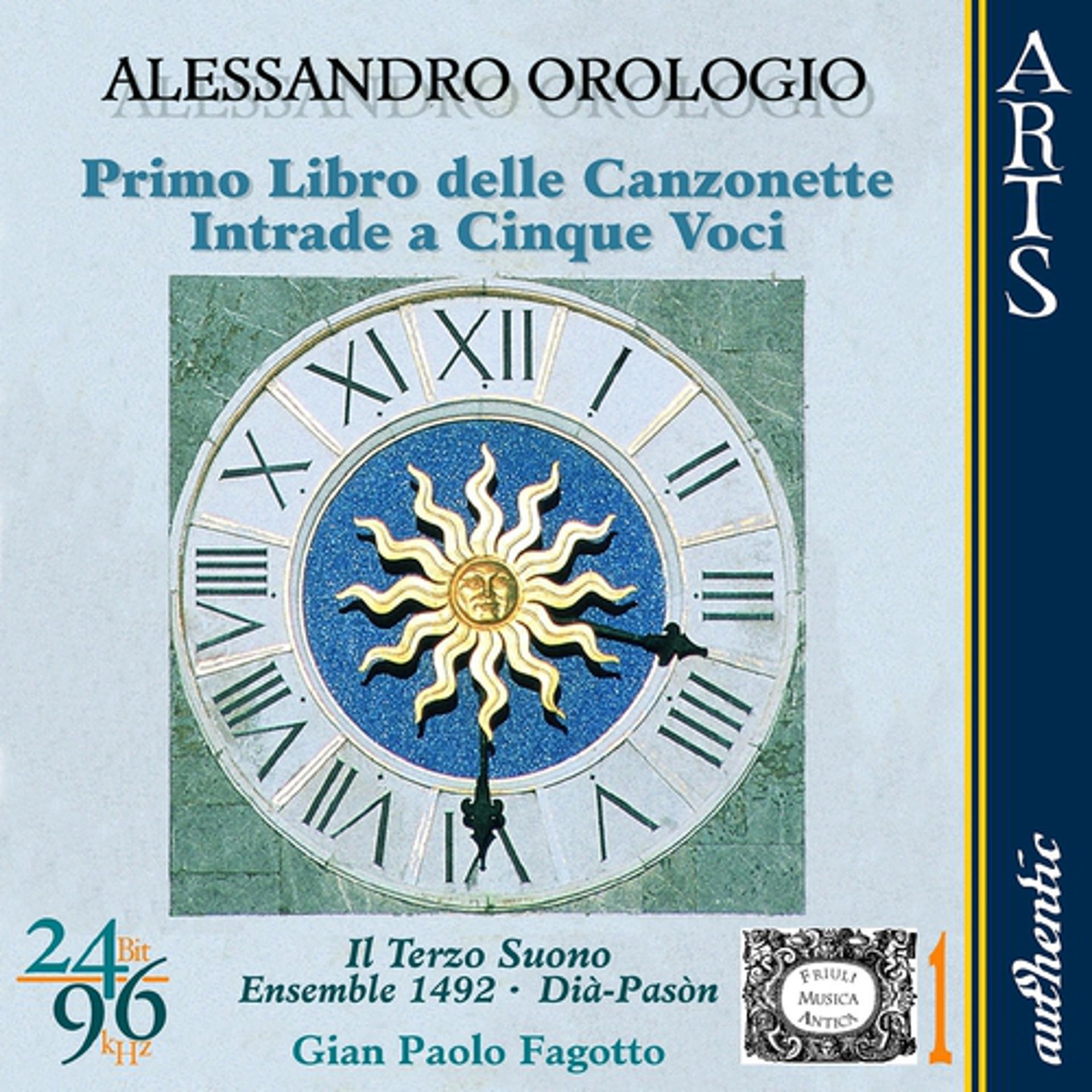 Постер альбома Orologio: Primo Libro delle Canzonette & Intrade a Cinque Voci