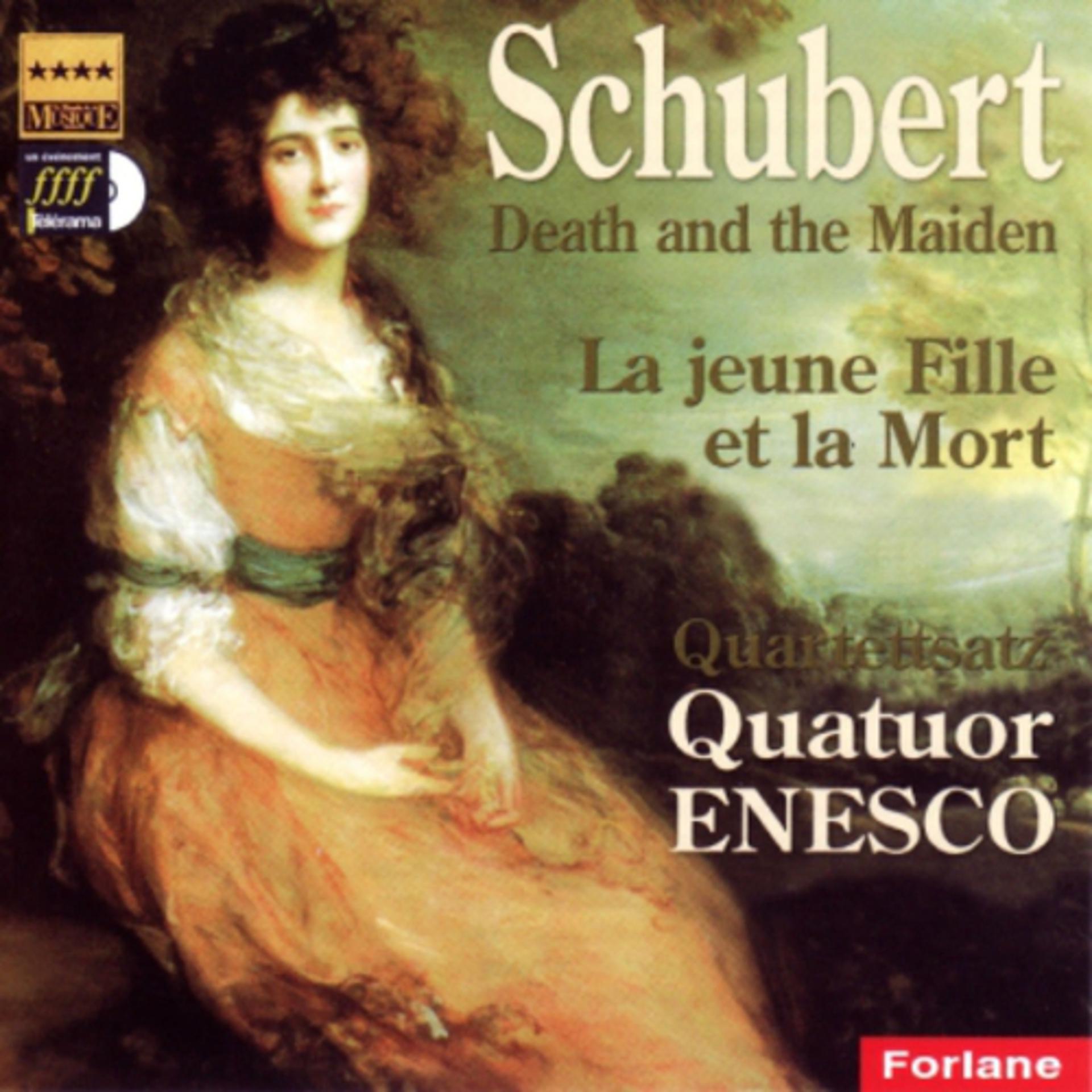 Постер альбома Frantz Schubert: La jeune fille et la mort, Quatuor No. 14 - Quaterttsatz No. 12
