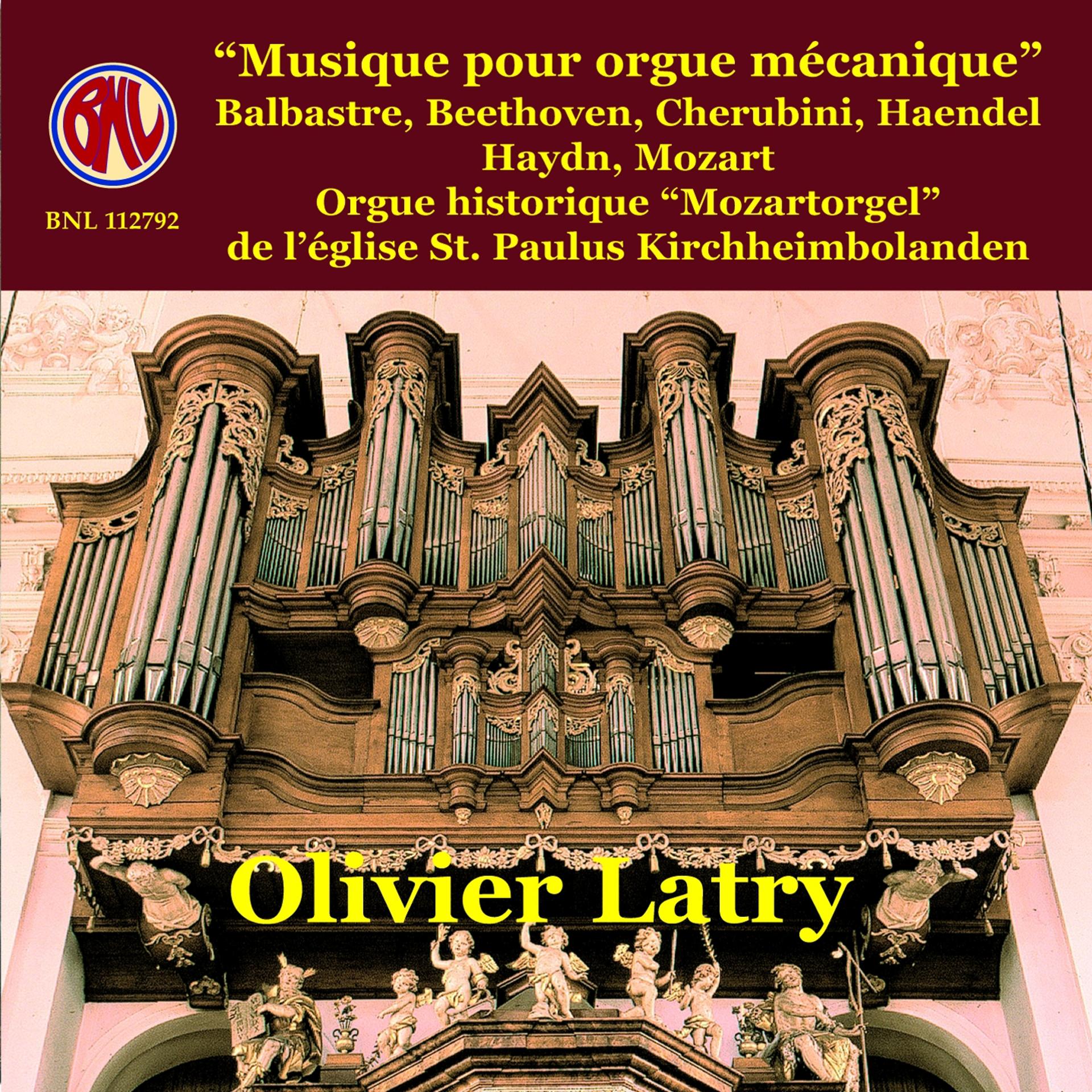Постер альбома Musique pour orgue mécanique