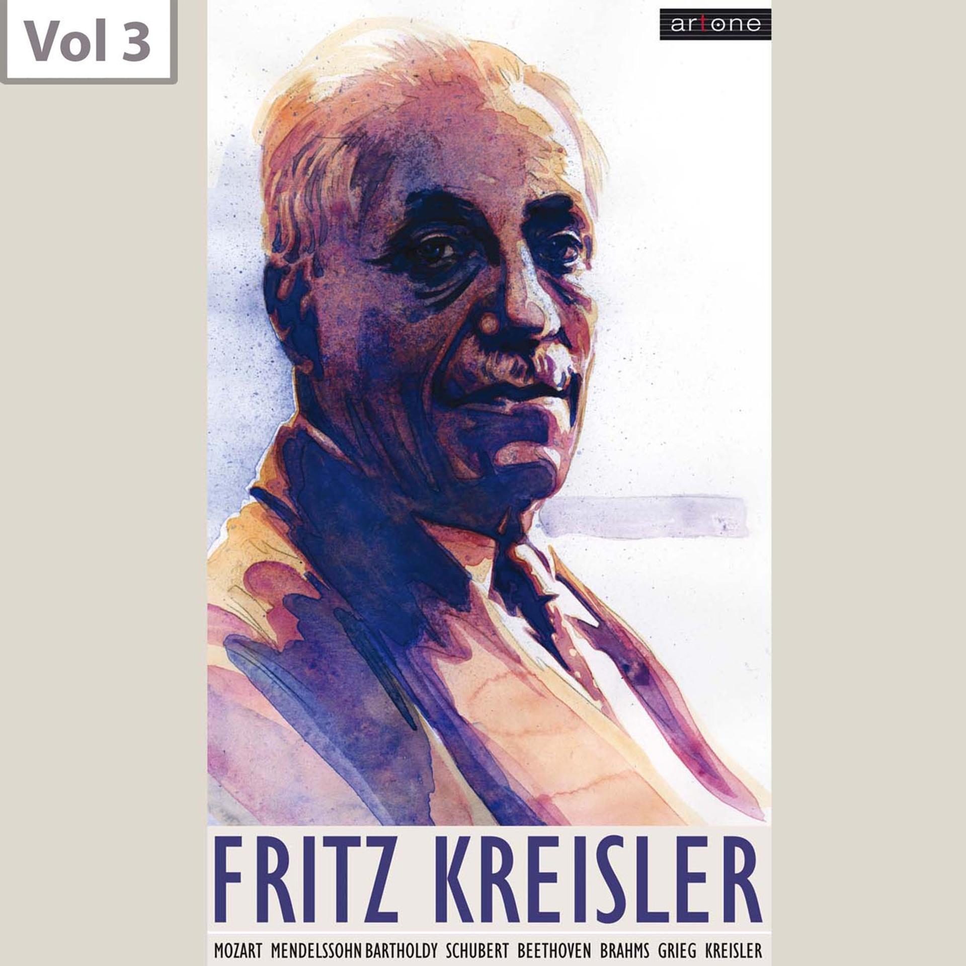 Постер альбома Fritz Kreisler, Vol. 3