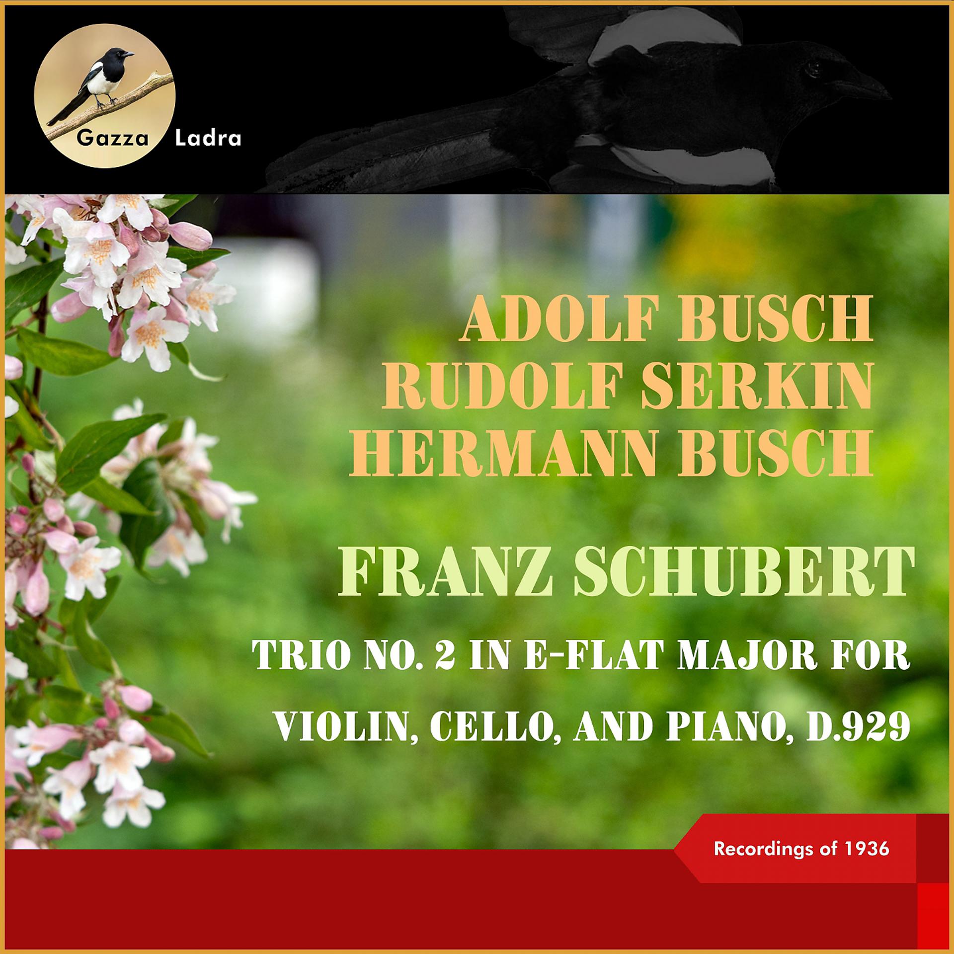 Постер альбома Franz Schubert: Trio No. 2 In E-Flat Major for Violin, Cello, and Piano, D.929