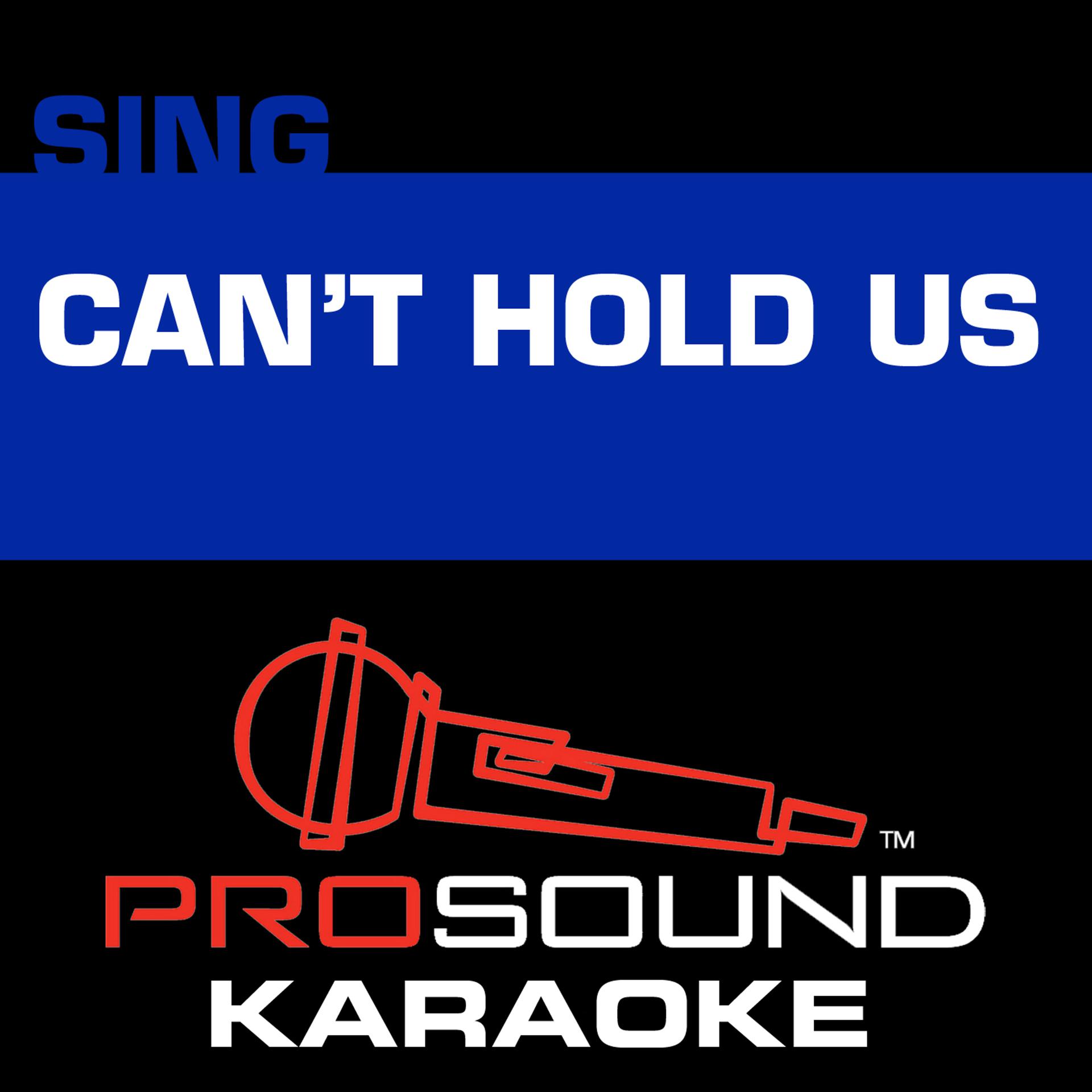 Постер альбома Can't Hold Us (Karaoke Instrumental Track) [In the Style of Macklemore & Ryan Lewis]