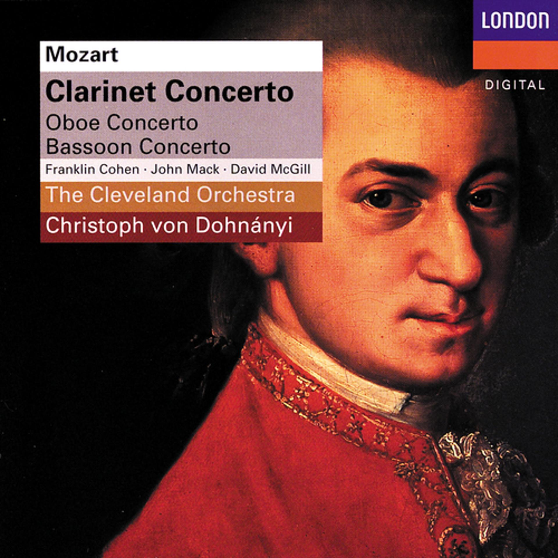Постер альбома Mozart: Clarinet Concerto; Oboe Concerto; Bassoon Concerto