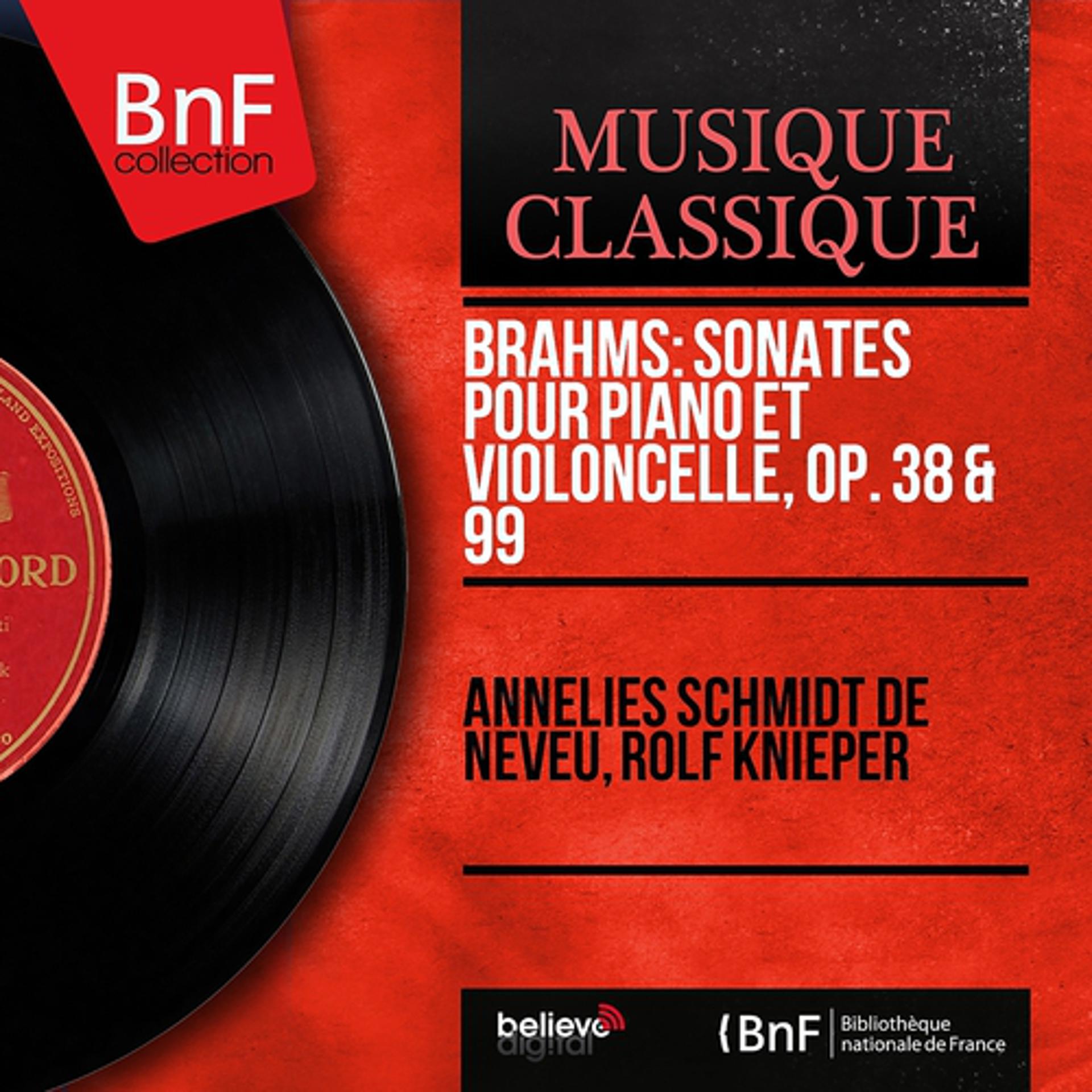 Постер альбома Brahms: Sonates pour piano et violoncelle, Op. 38 & 99 (Mono Version)