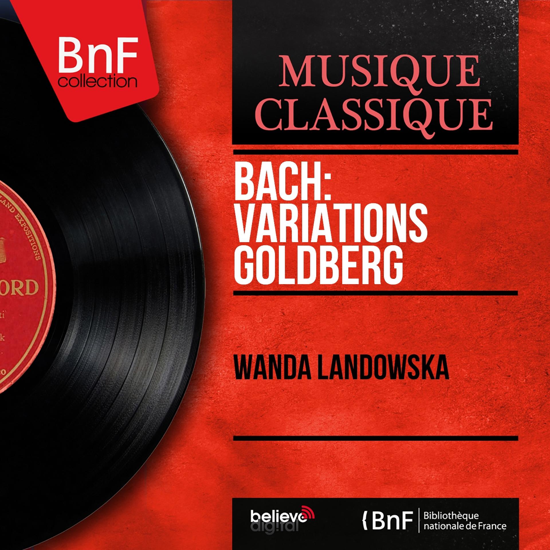 Постер альбома Bach: Variations Goldberg (Stereo Version)