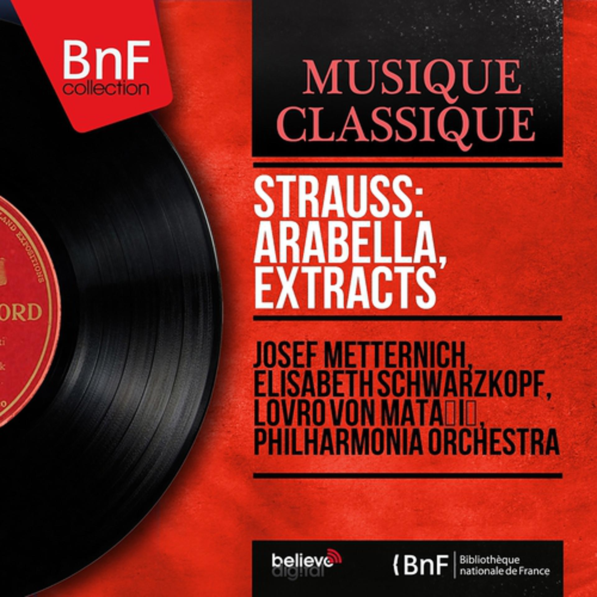 Постер альбома Strauss: Arabella, Extracts (Mono Version)