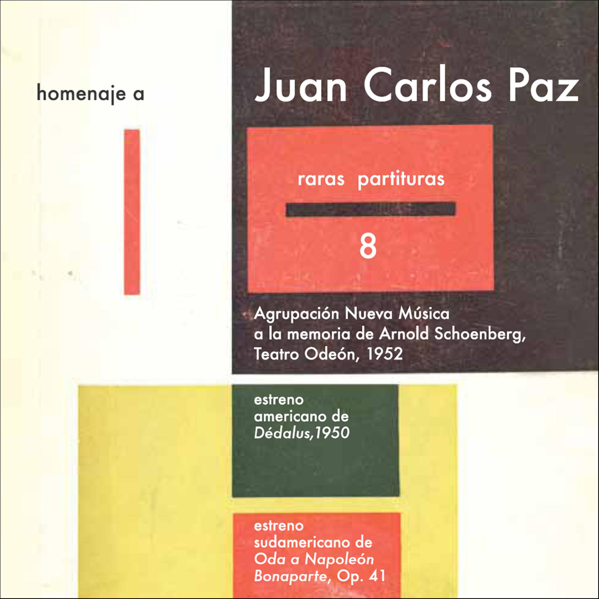 Постер альбома Raras Partituras 8 - Homenaje a Juan Carlos Paz