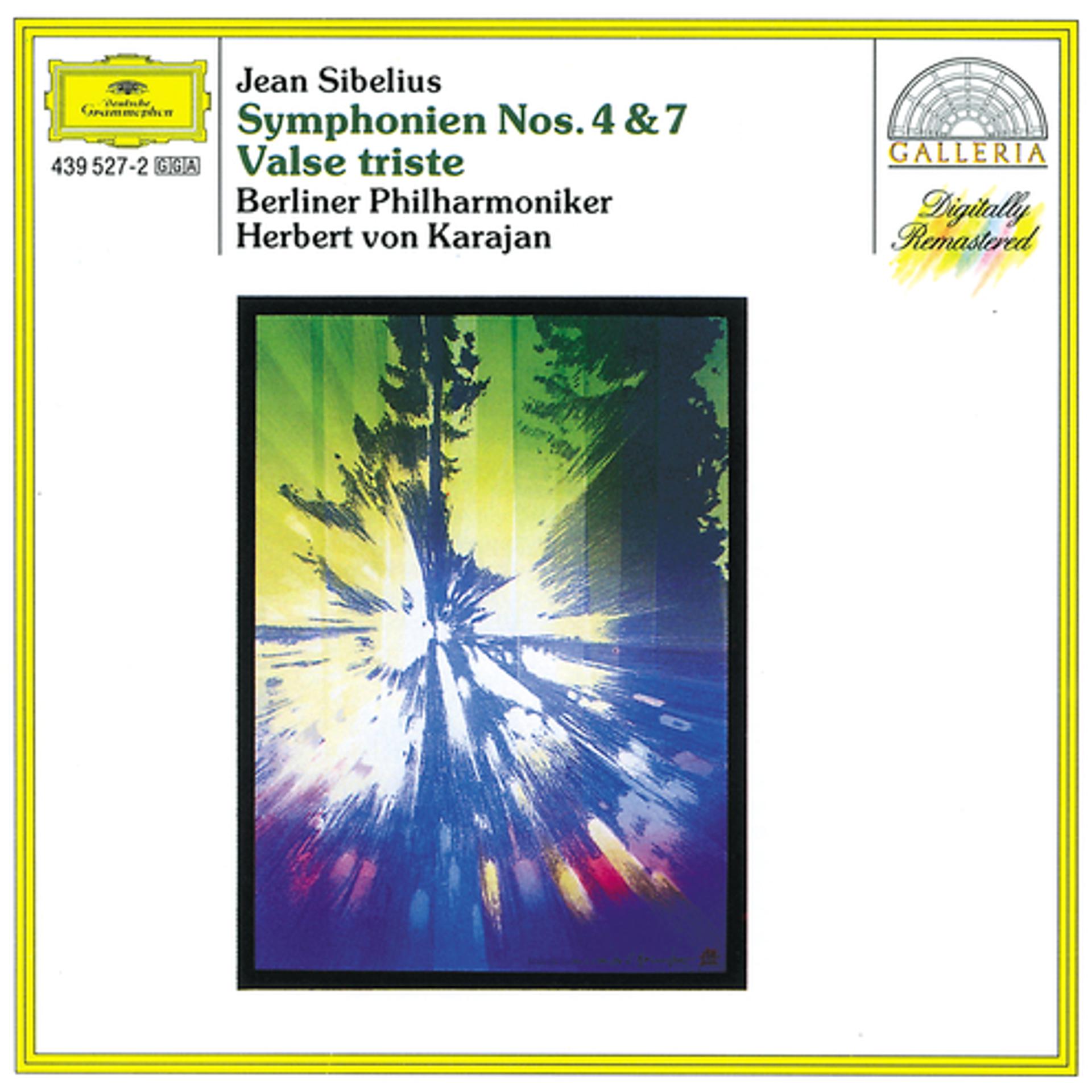 Постер альбома Sibelius: Symphonies Nos.4 & 7; Valse triste
