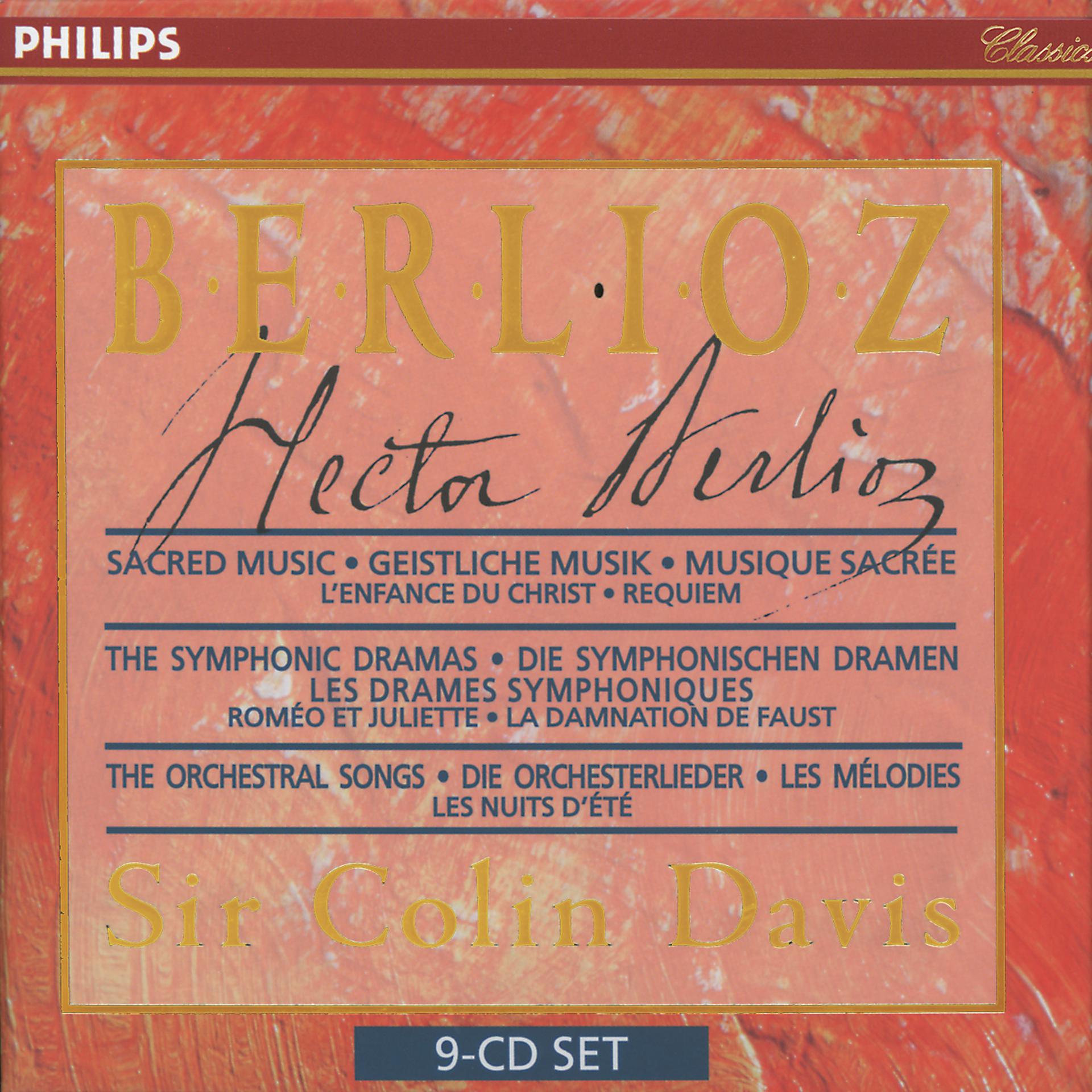 Постер альбома Berlioz: Sacred Music, Symphonic Dramas & Orchestral Songs