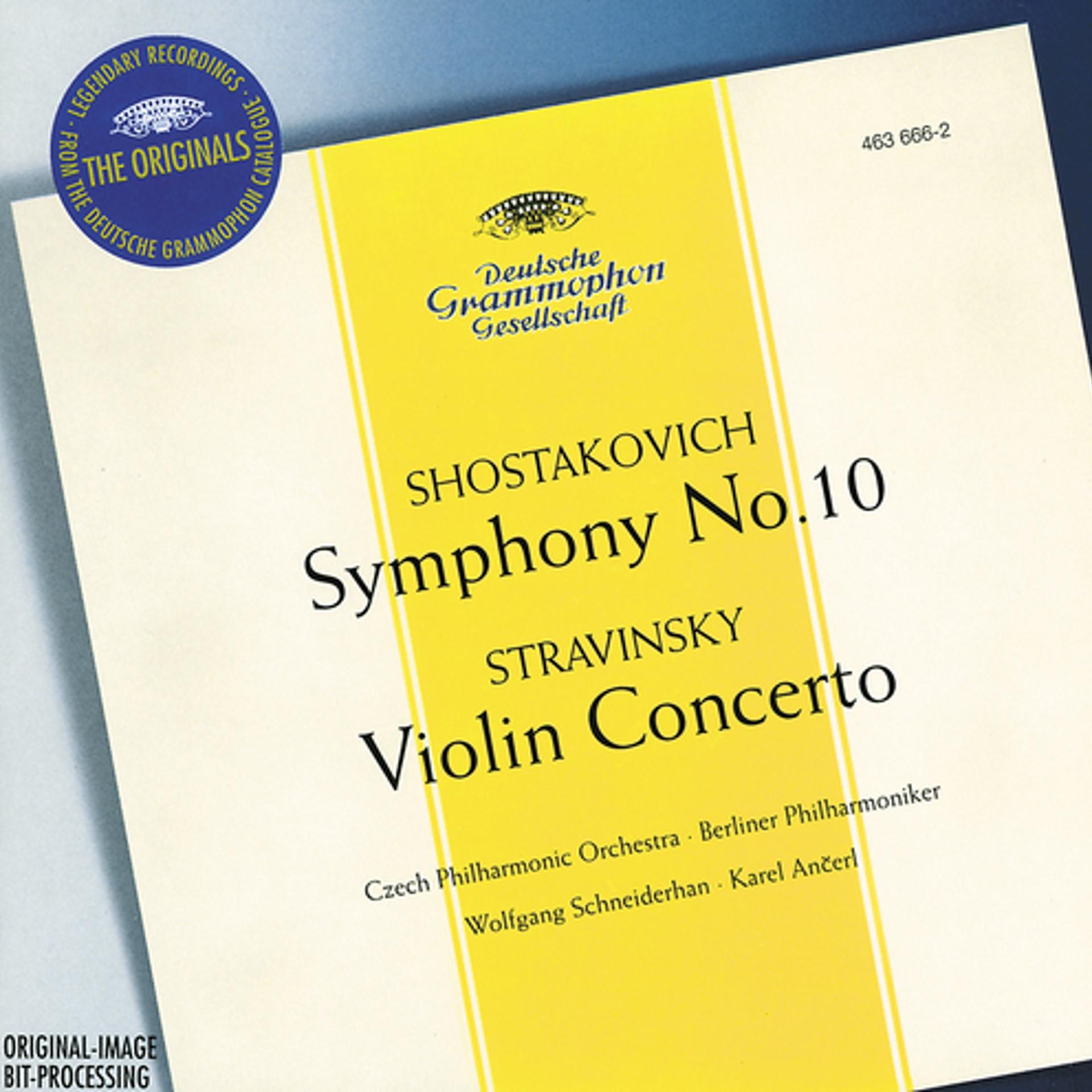 Постер альбома Stravinsky: Violin Concerto in D / Shostakovich: Symphony No.10, Op.93