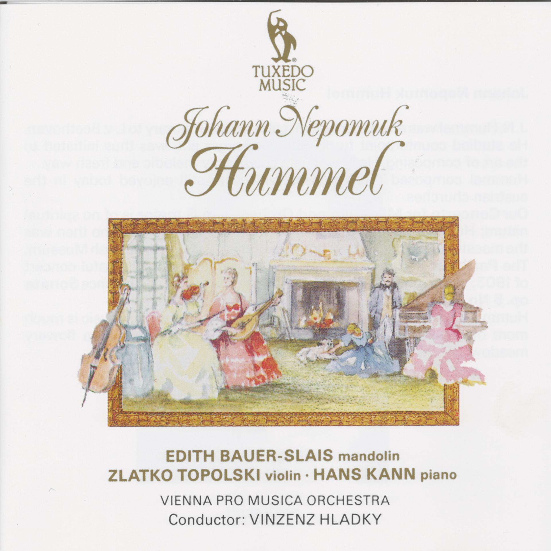 Постер альбома Hummel: Concerto for Mandolin and Orchestra