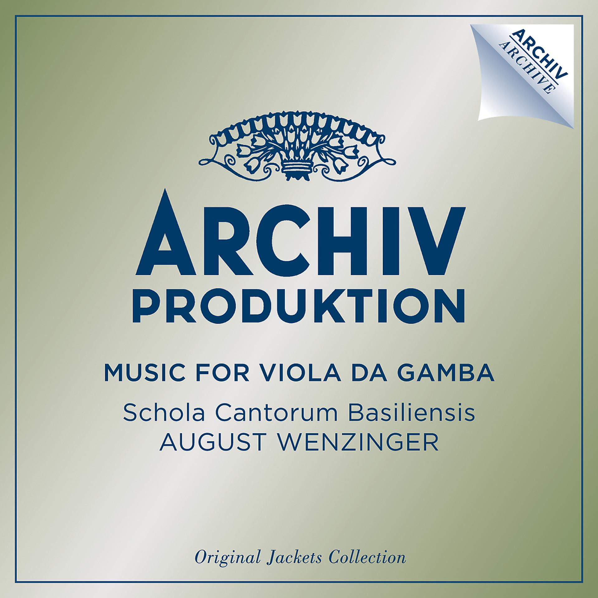 Постер альбома Music For Viola Da Gamba