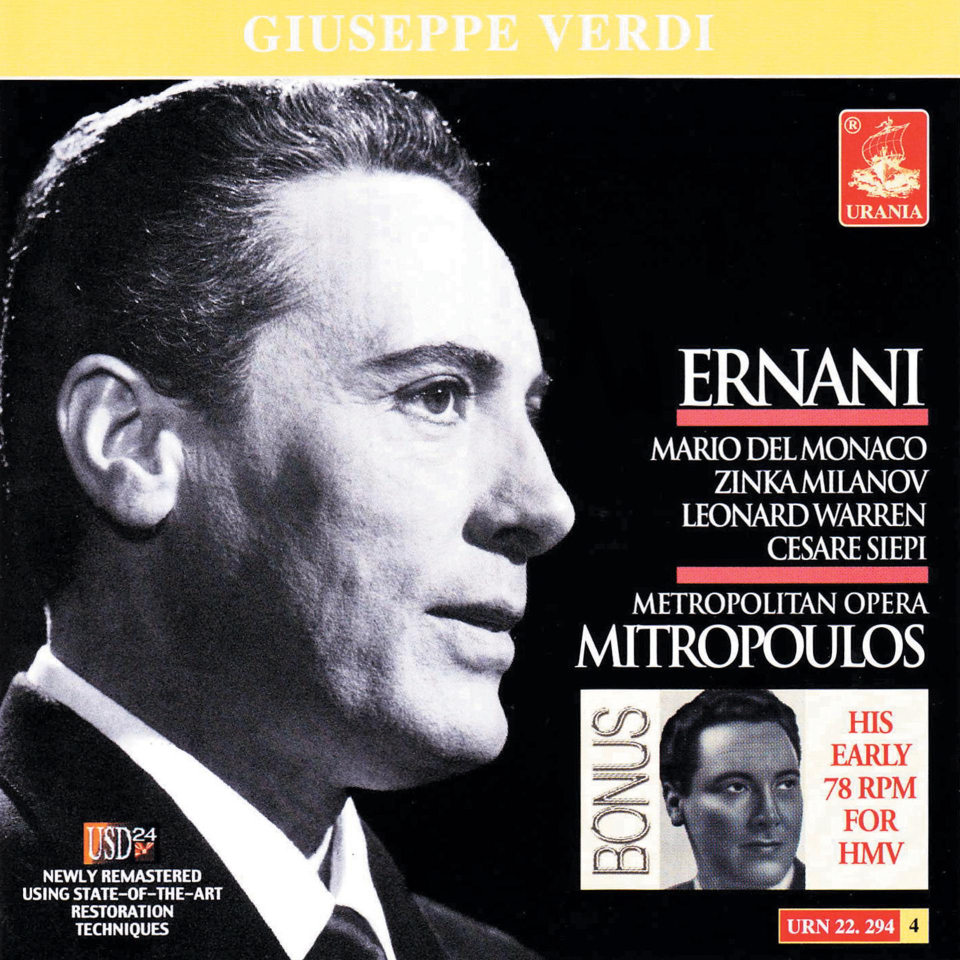 Постер альбома Verdi: Ernani