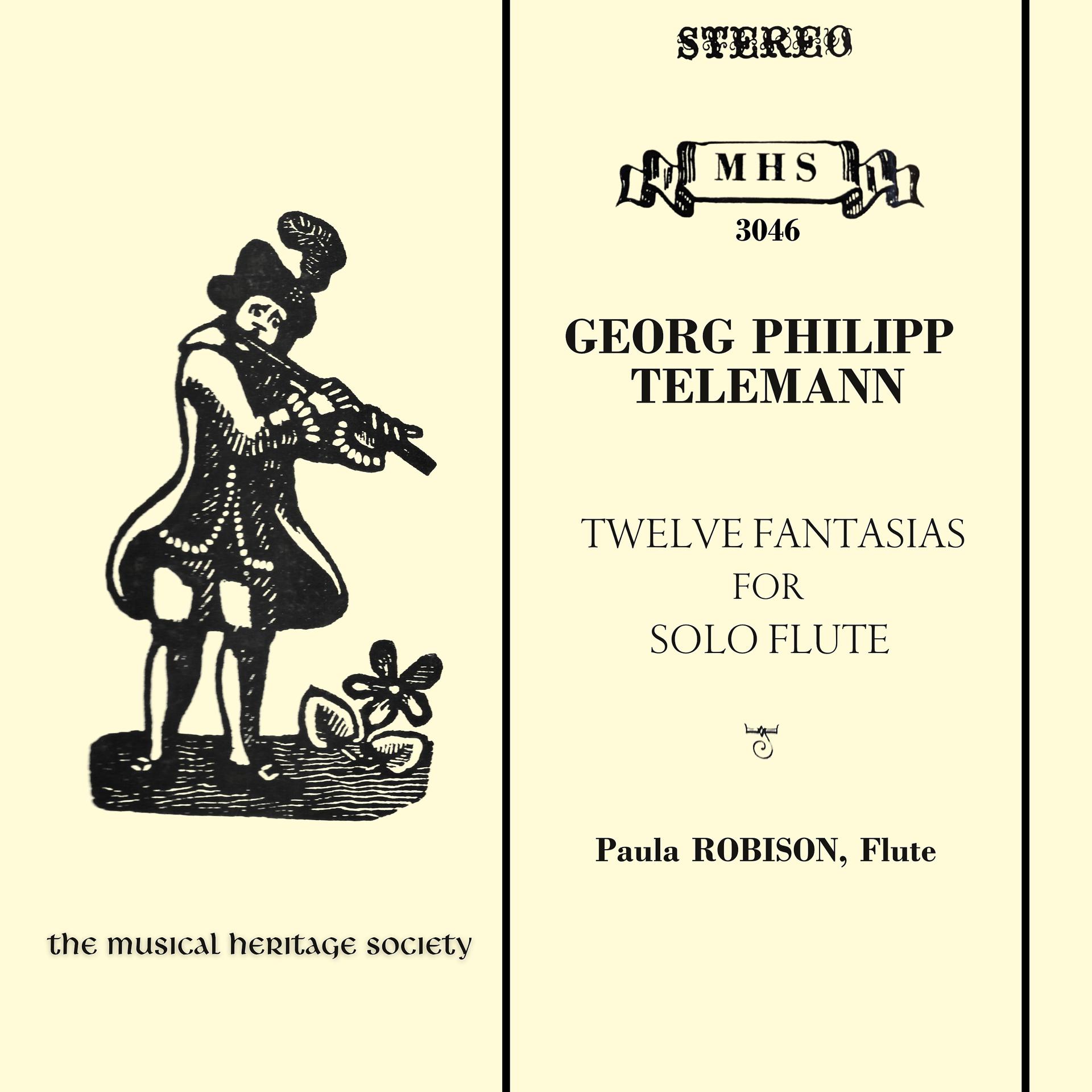 Постер альбома Telemann: 12 Fantasias for Solo Flute, TWV 40:2-13