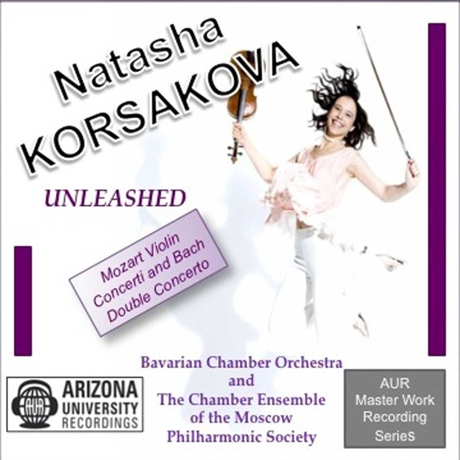 Постер альбома Bach Double & Mozart Violin Concertos No. 1 & 5, Natasha Korsakova, violin
