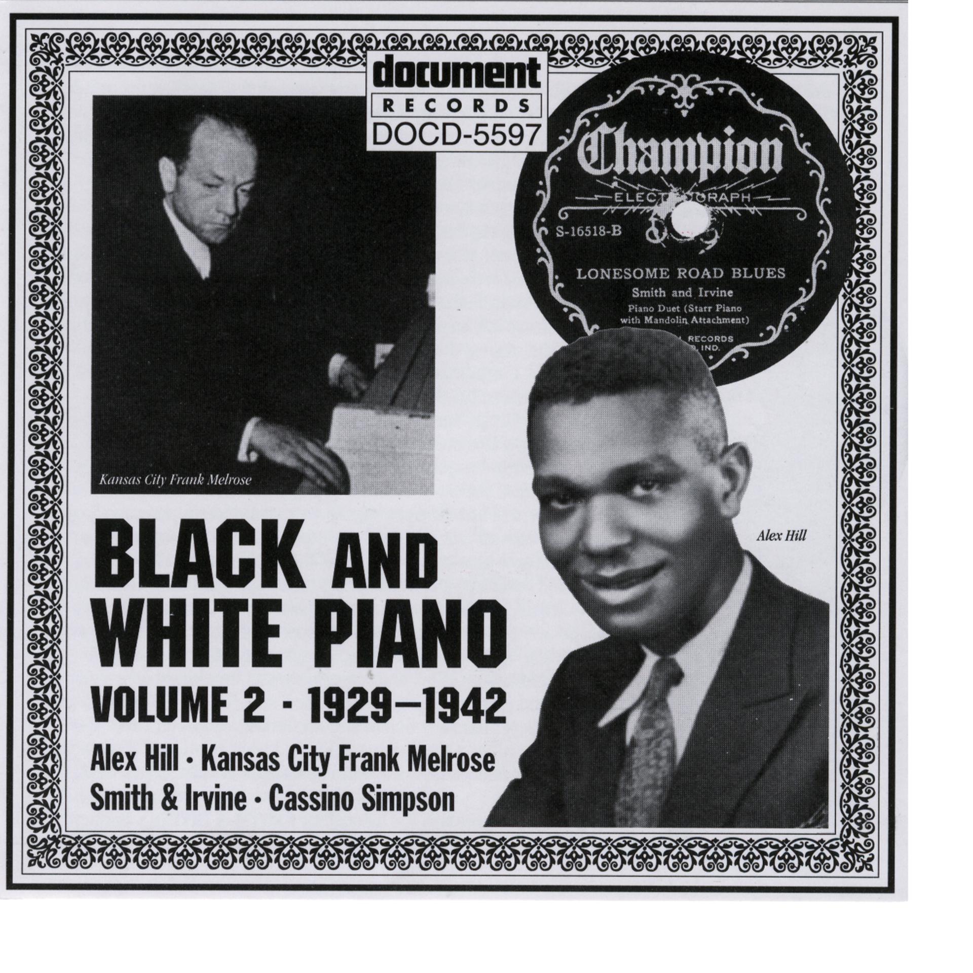 Постер альбома Black And White Piano Vol. 2 (1929-1942)