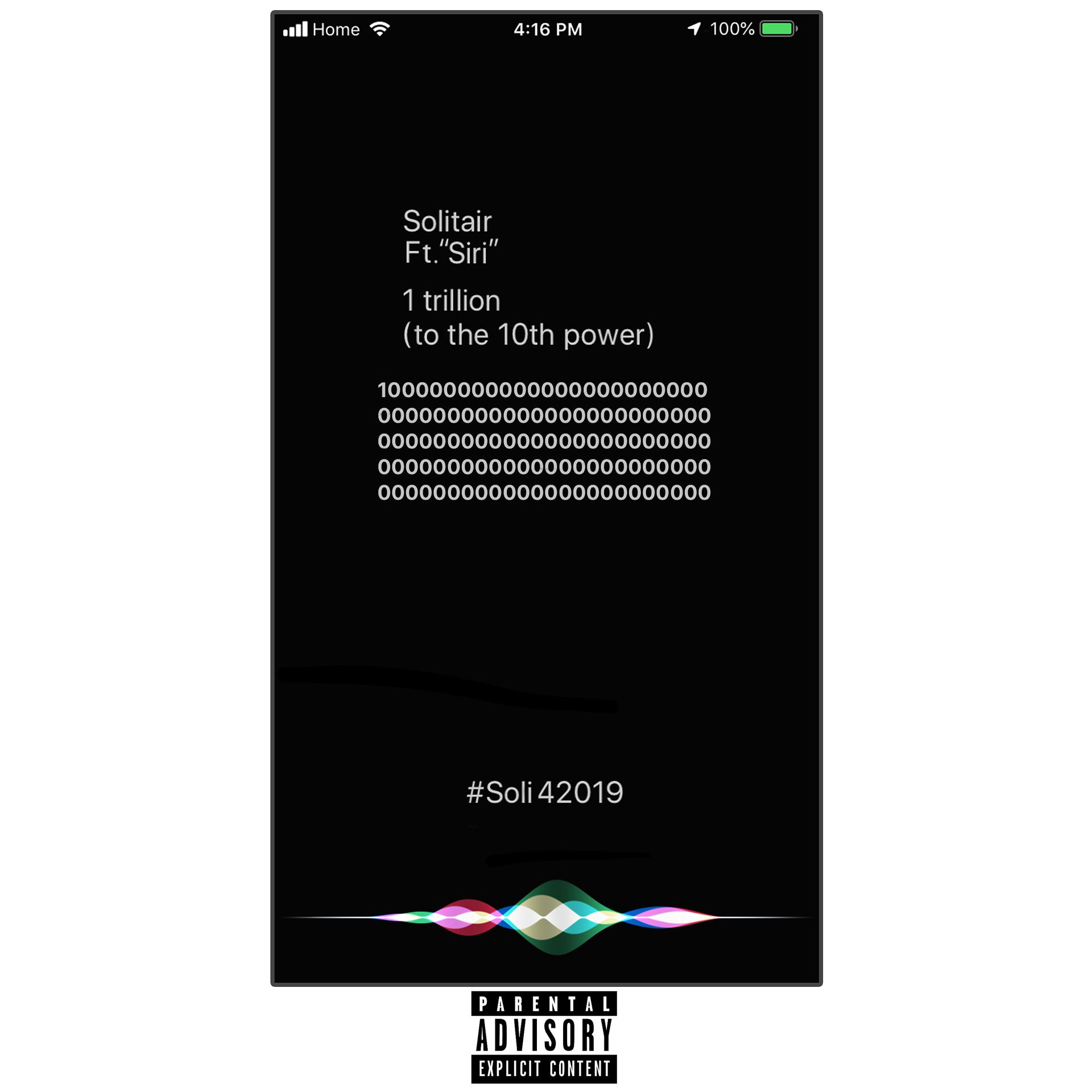 Постер альбома One trillion (feat. Siri)