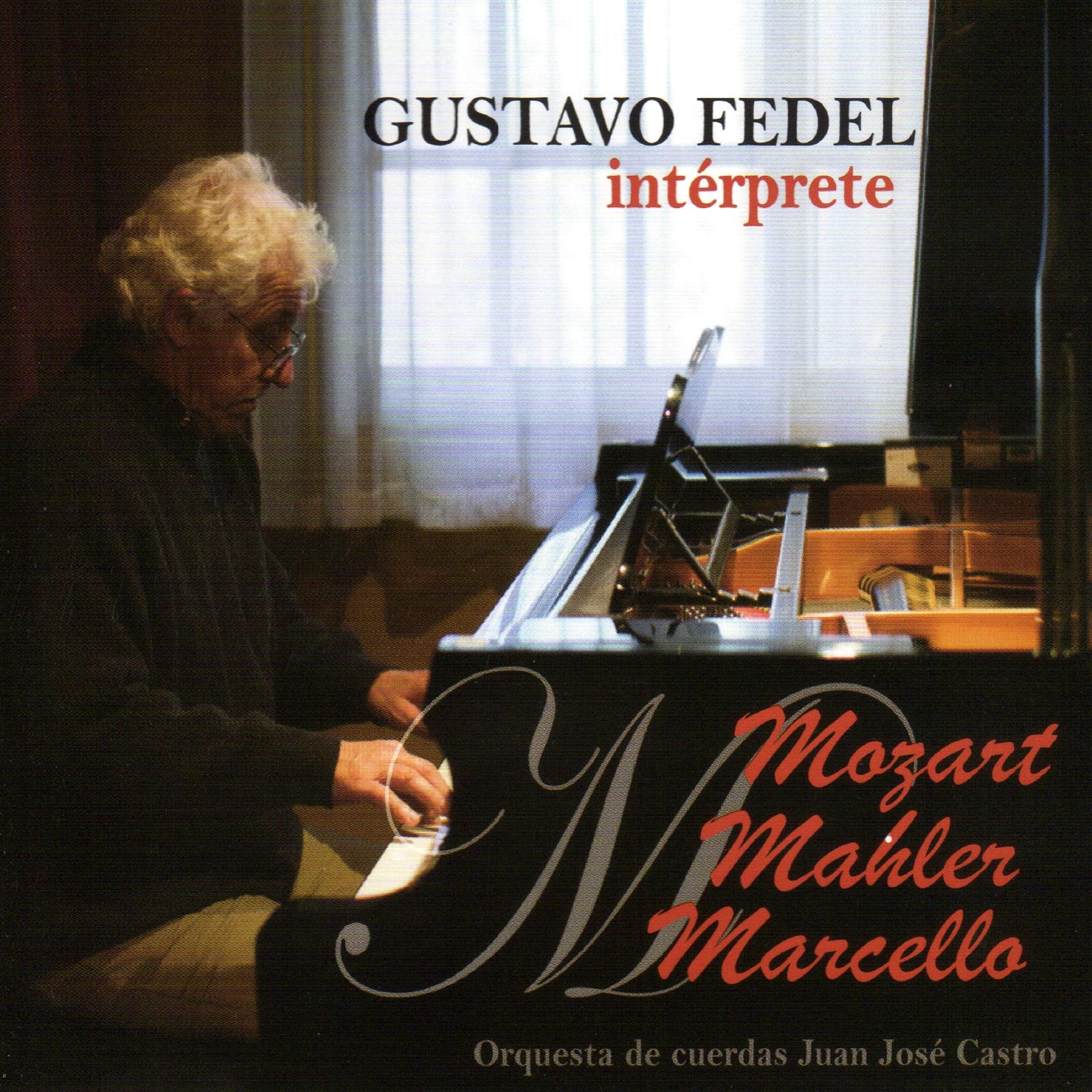 Постер альбома Conciertos para Piano y Orquesta. Gustavo Fedel interpreta a Mozart, Mahler & Marcello