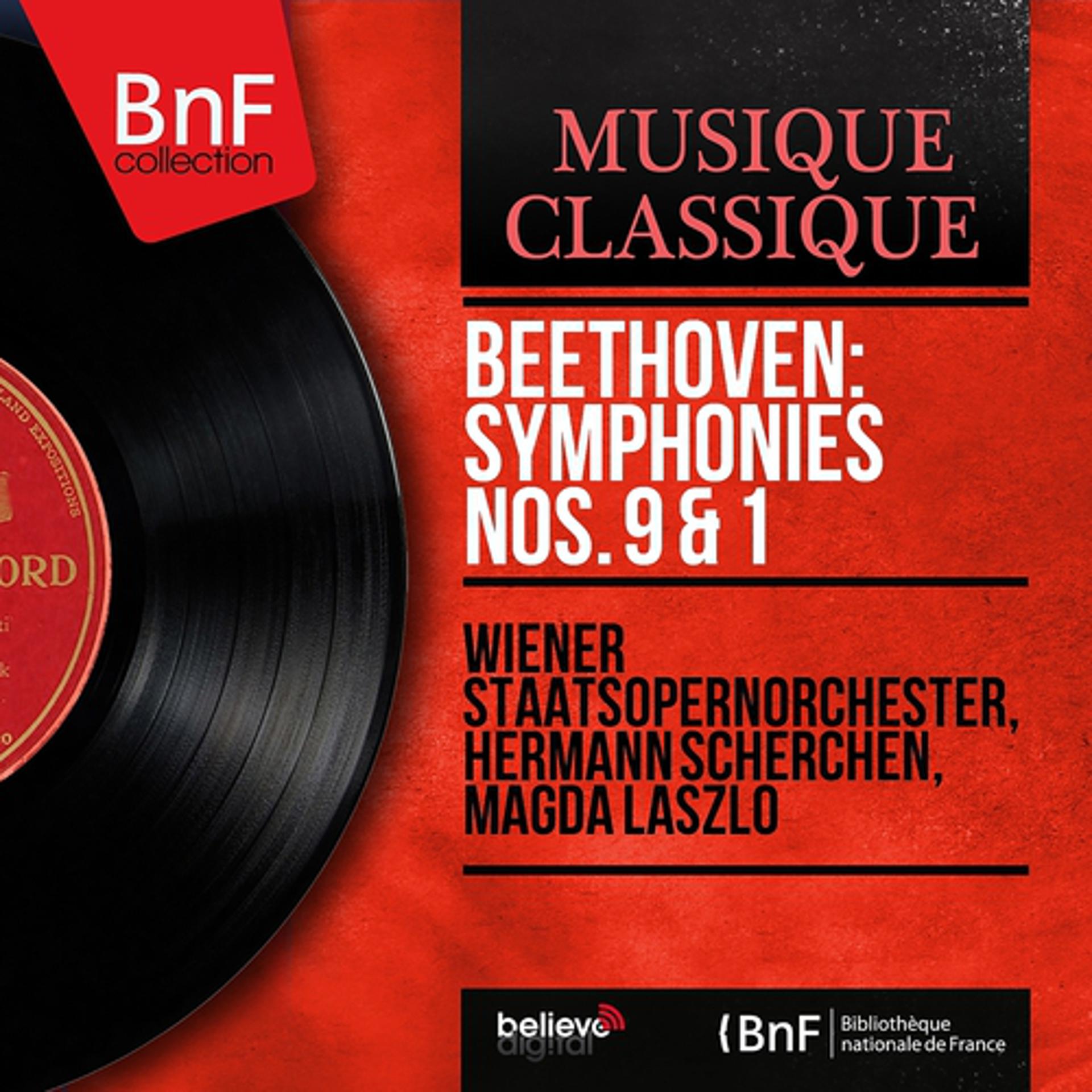 Постер альбома Beethoven: Symphonies Nos. 9 & 1 (Mono Version)