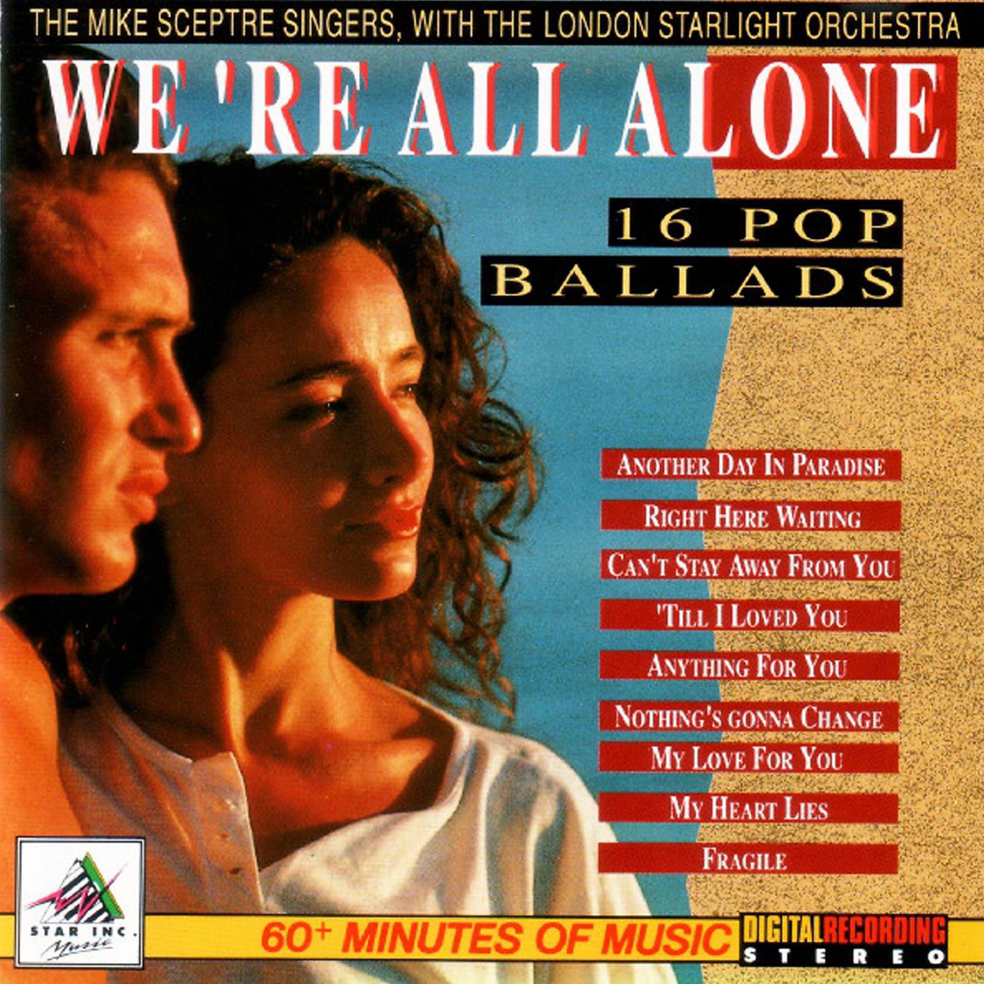 Постер альбома We're All Alone - 16 Pop Ballads