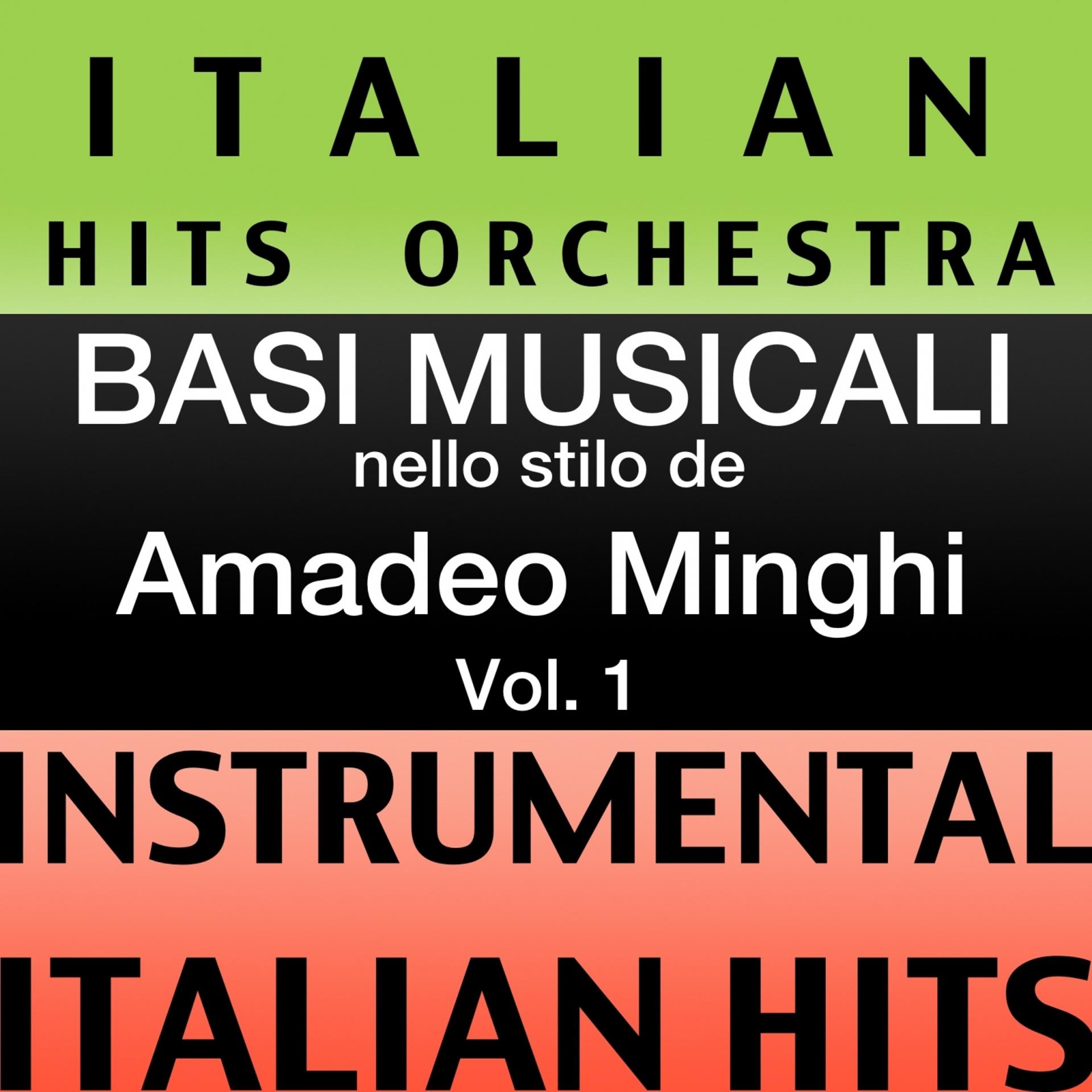 Постер альбома Basi musicale nello stilo dei amedeo minghi (instrumental karaoke tracks), Vol. 1