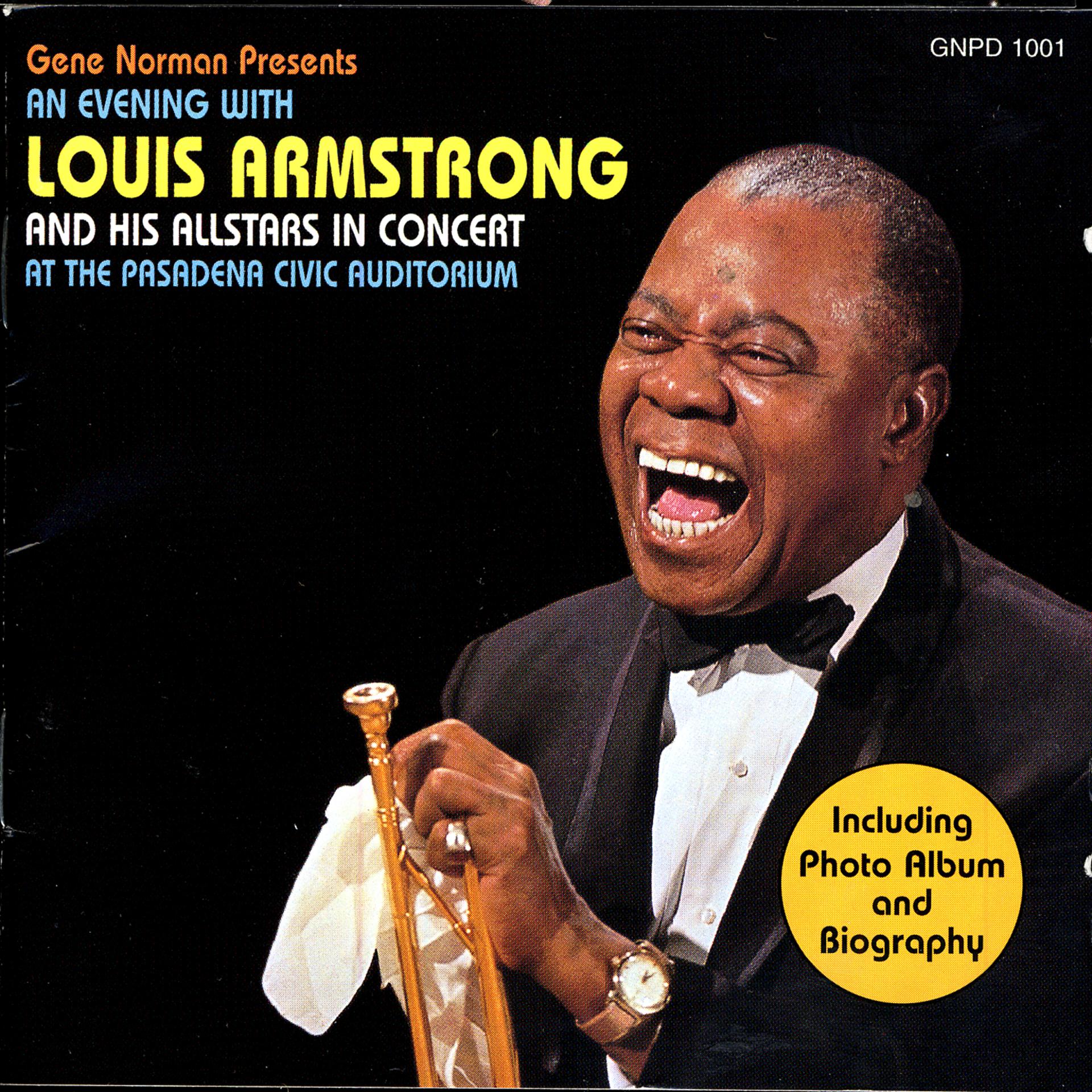 Постер альбома An Evening With Louis Armstrong At The Pasadena Civic Auditorium
