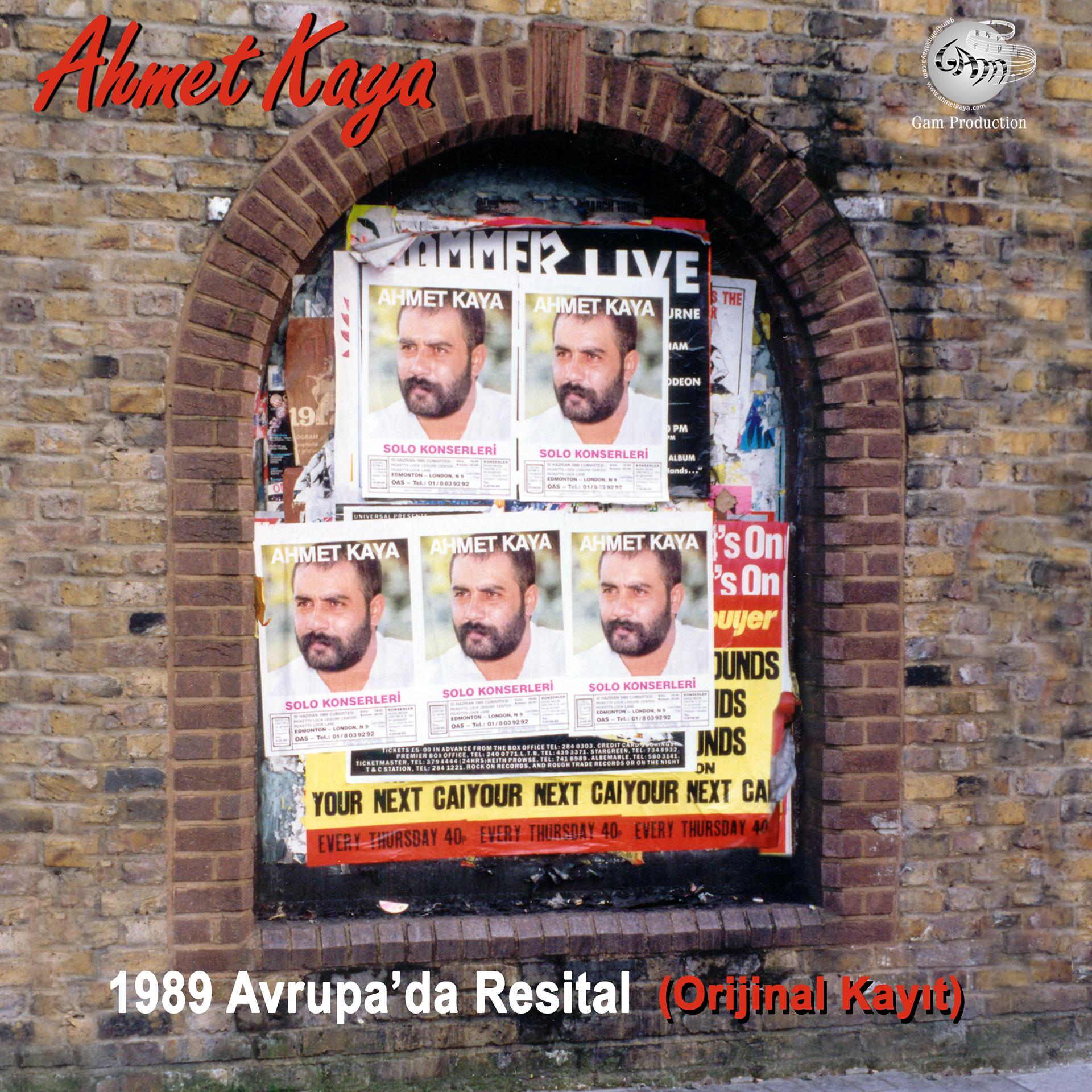 Постер альбома 1989 Avrupa'da Resital (Orijinal Kayıt) (Canlı)