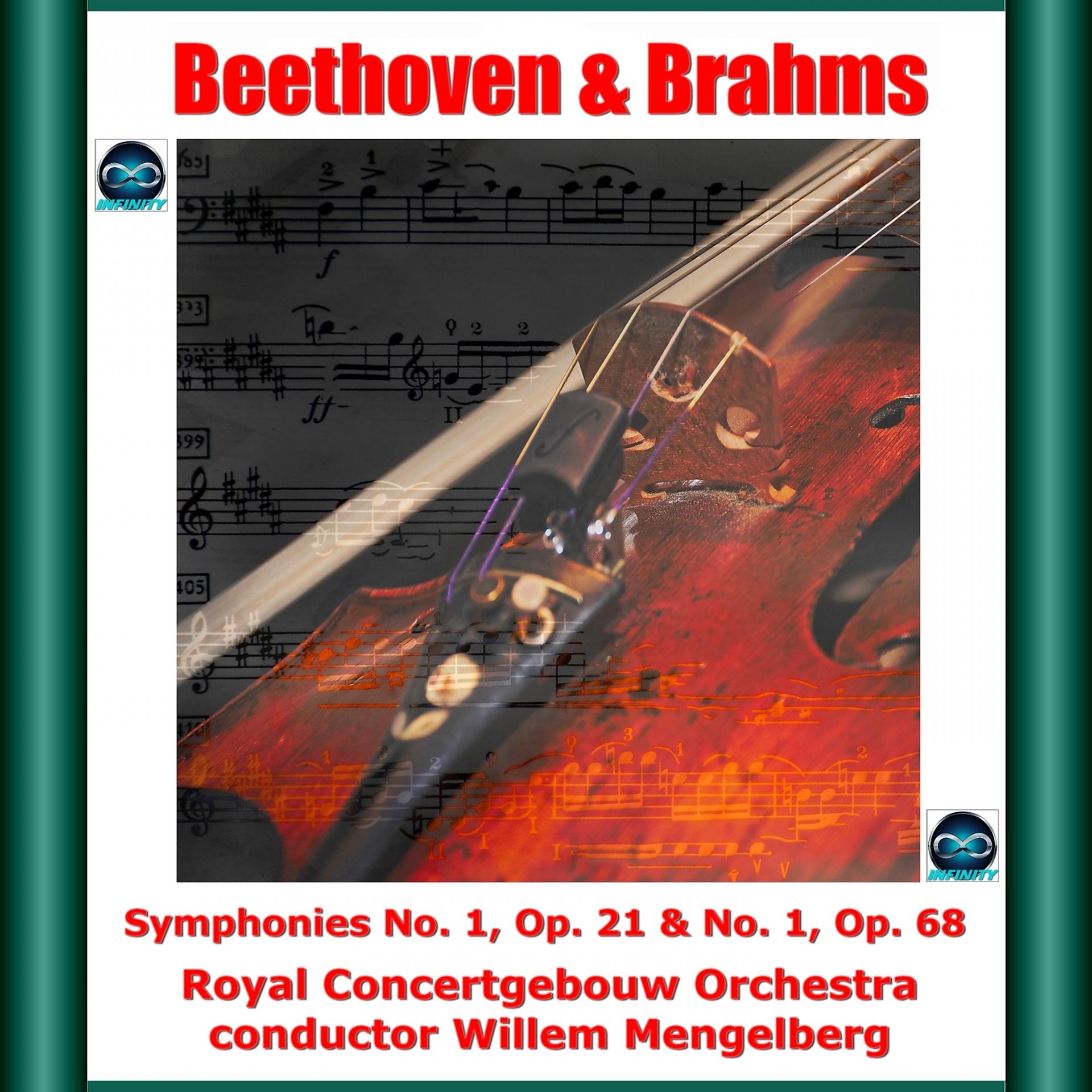 Постер альбома Beethoven & Brahms: Symphonies No. 1, Op. 21 & No. 1, Op. 68